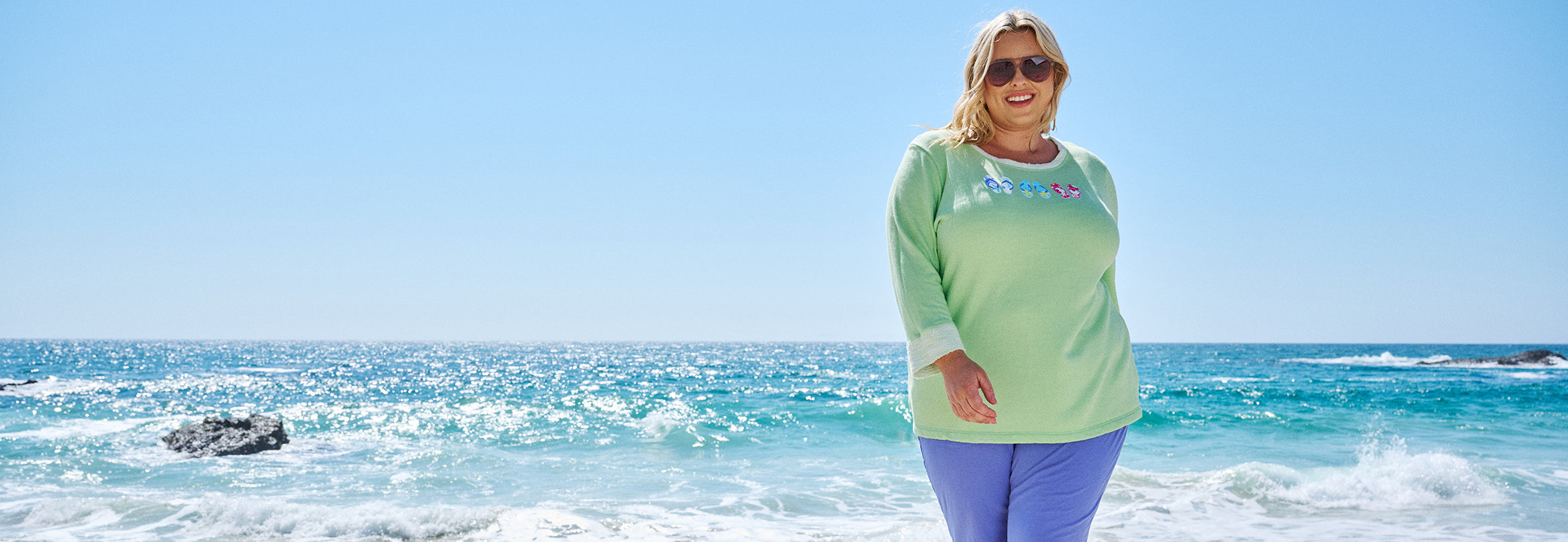 Summer Flop Sunset sweatshirt