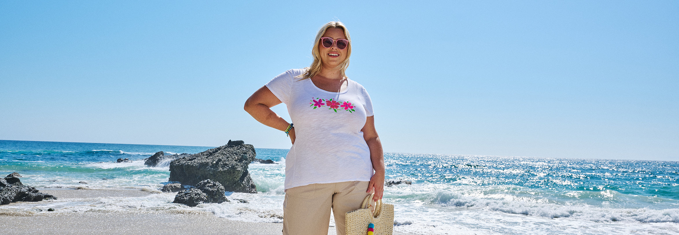 Cosmo Bouquet Kimmi Top in White