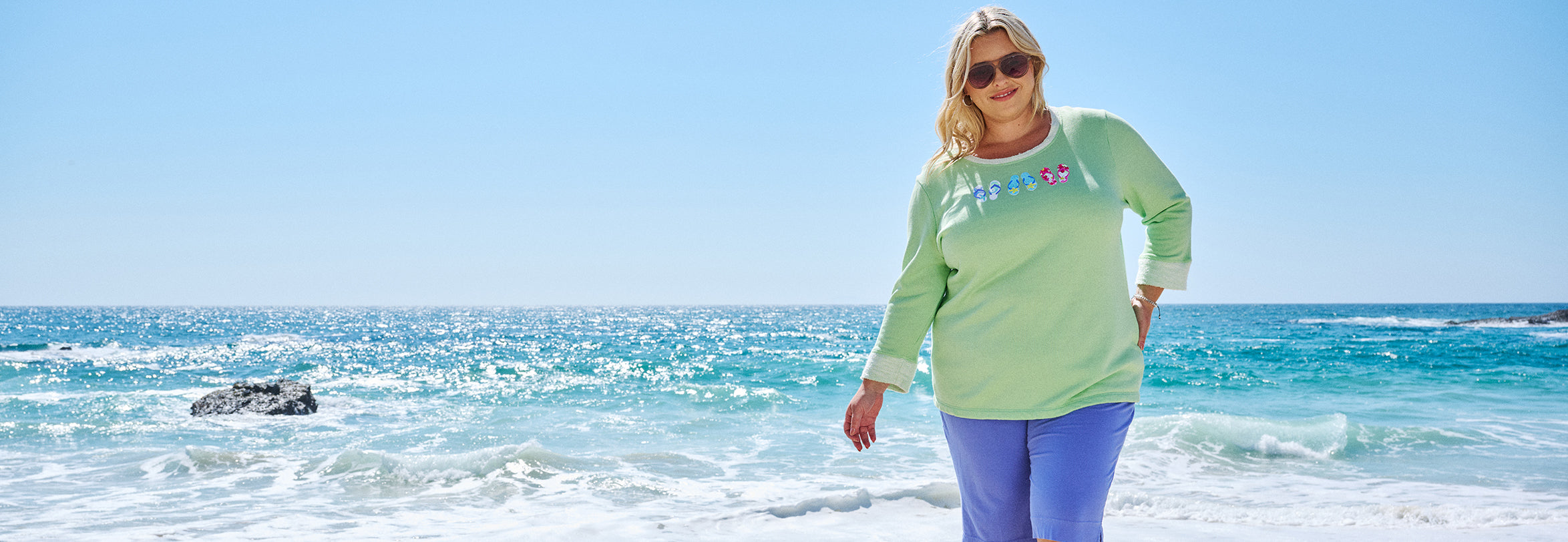 Plus size Summer Flop Sunset sweatshirt