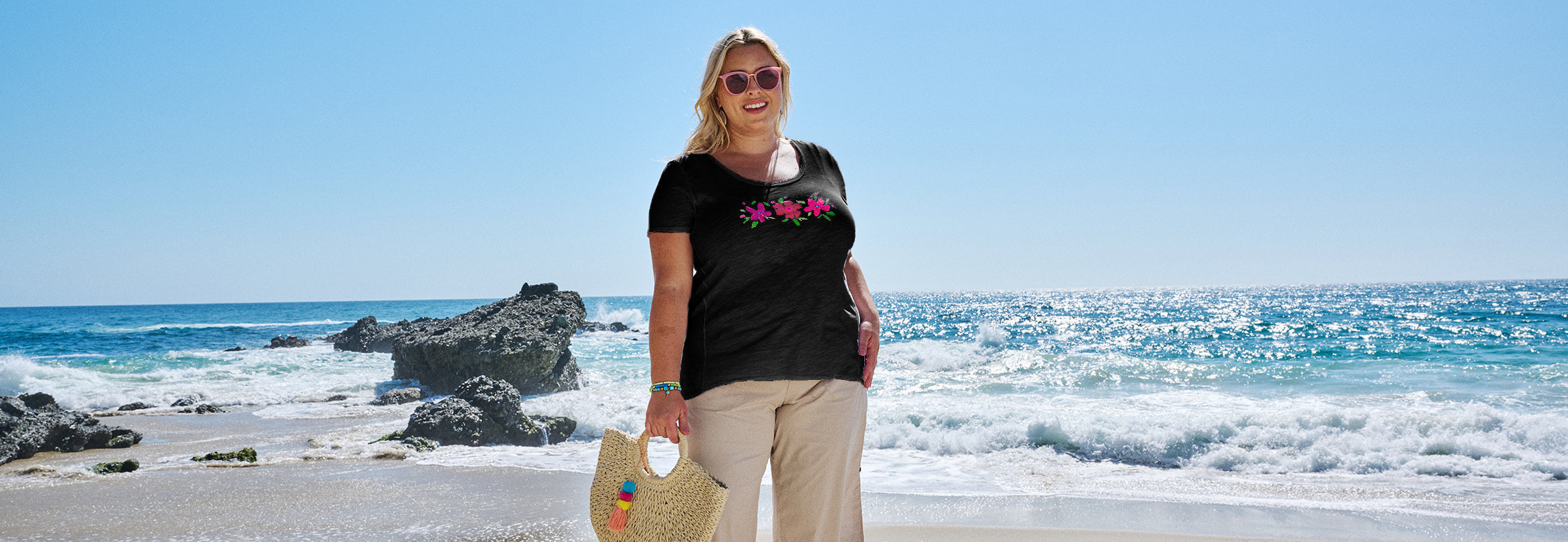 Cosmo Bouquet Kimmi Top in Black