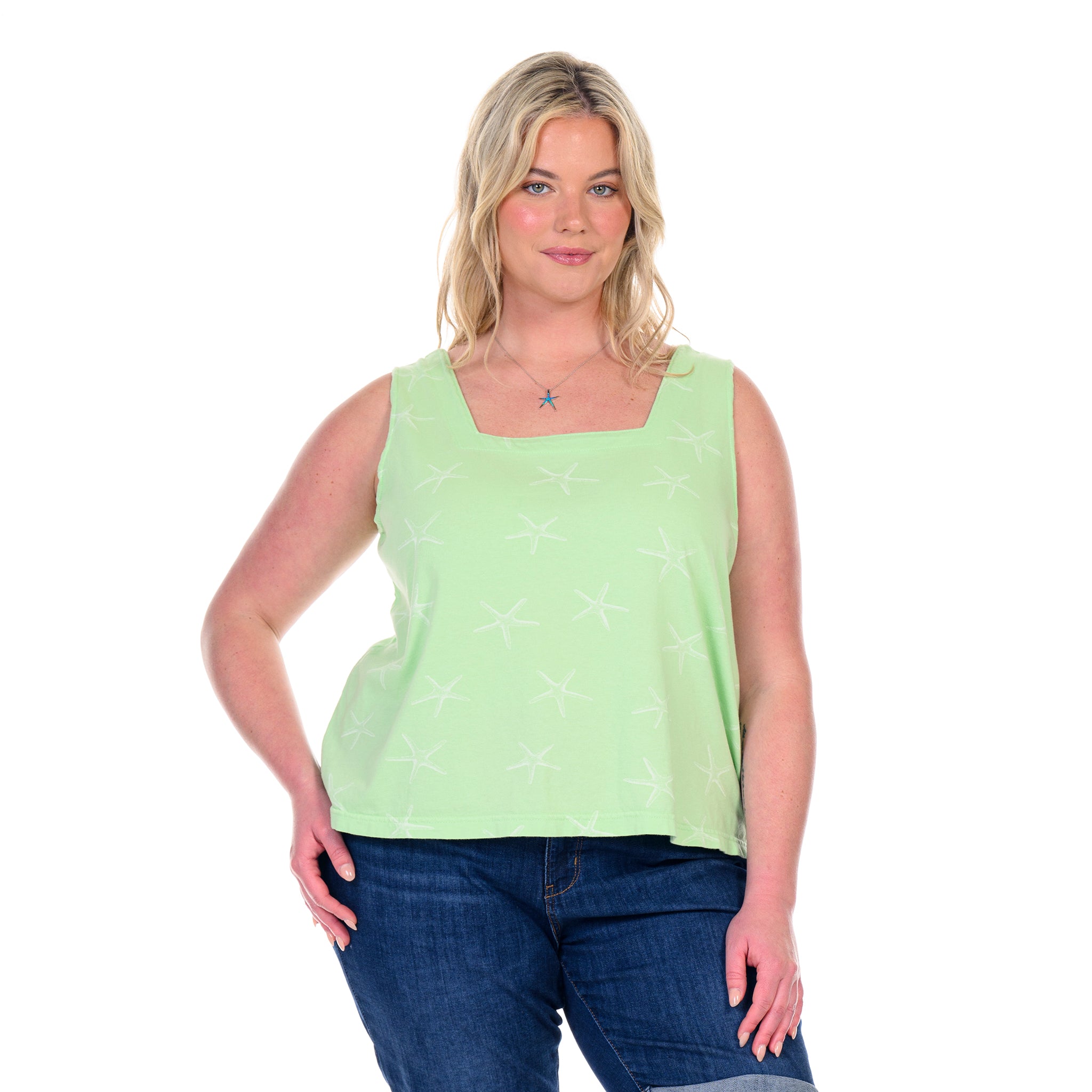 Sea Star Boxy Tank | Plus Size