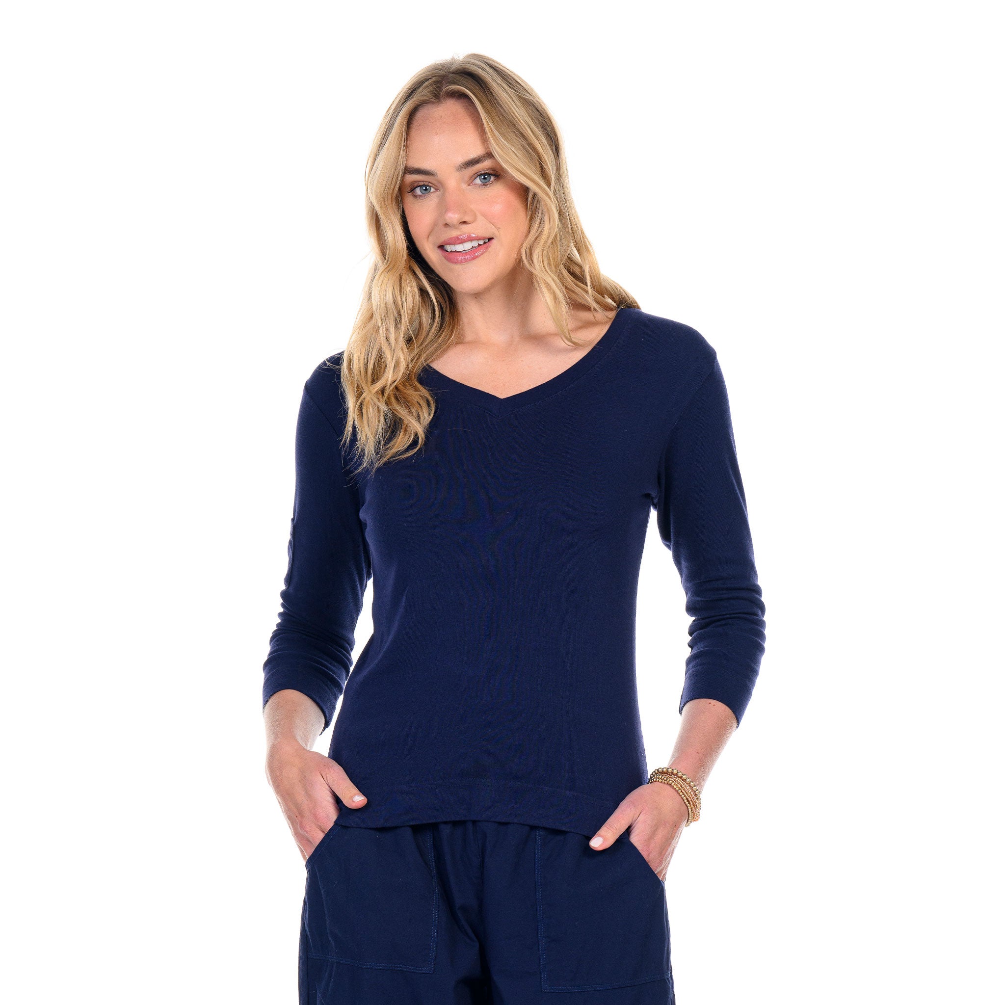 3/4 Sleeve Logo Fem T