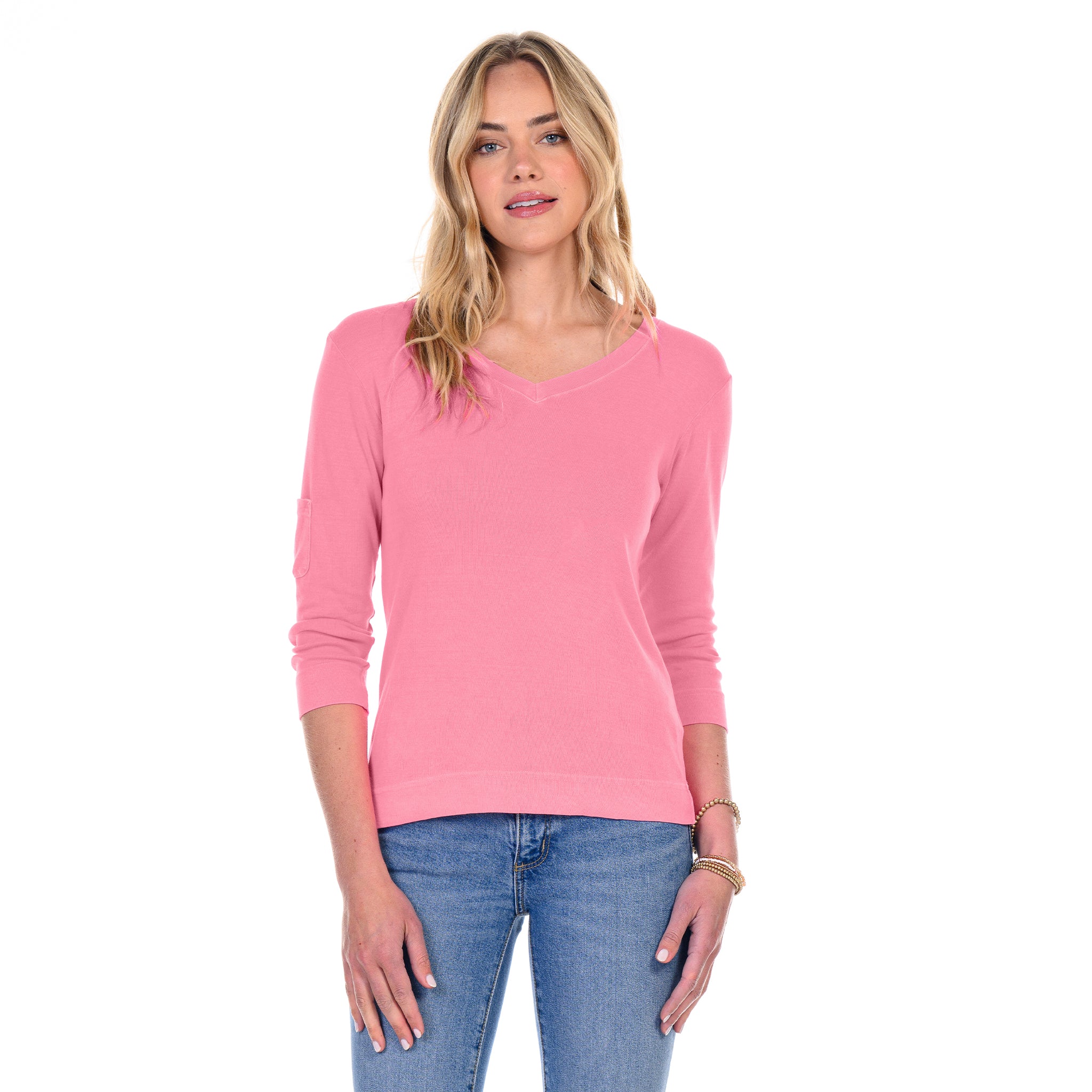 3/4 Sleeve Logo Fem T