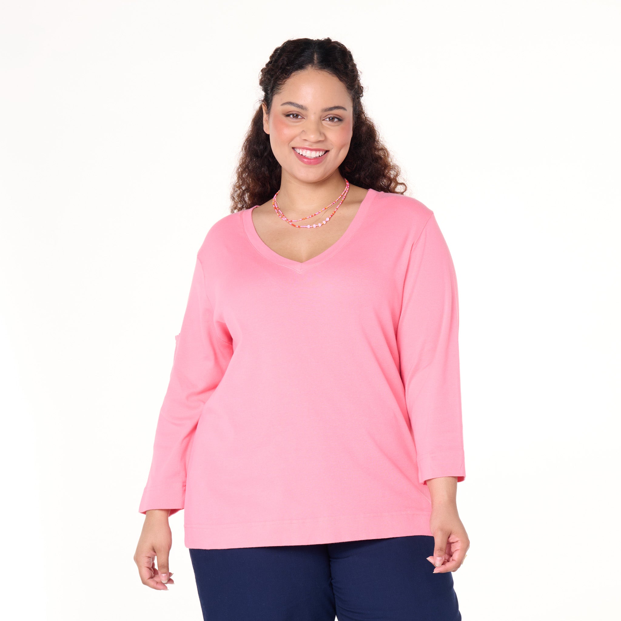 3/4 Sleeve Logo Fem T | Plus Size | Clearance