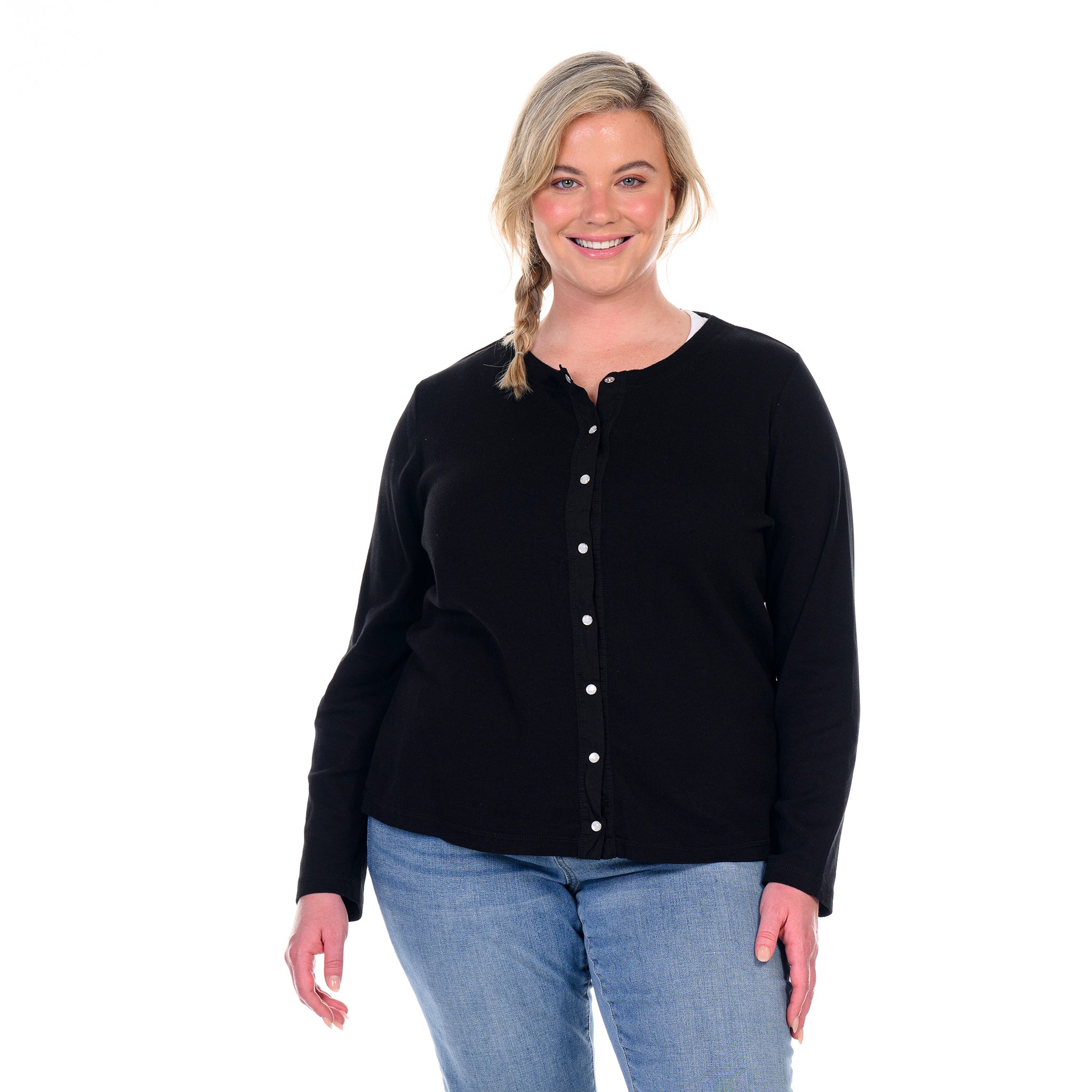 Baby Rib Cardigan | Plus Size