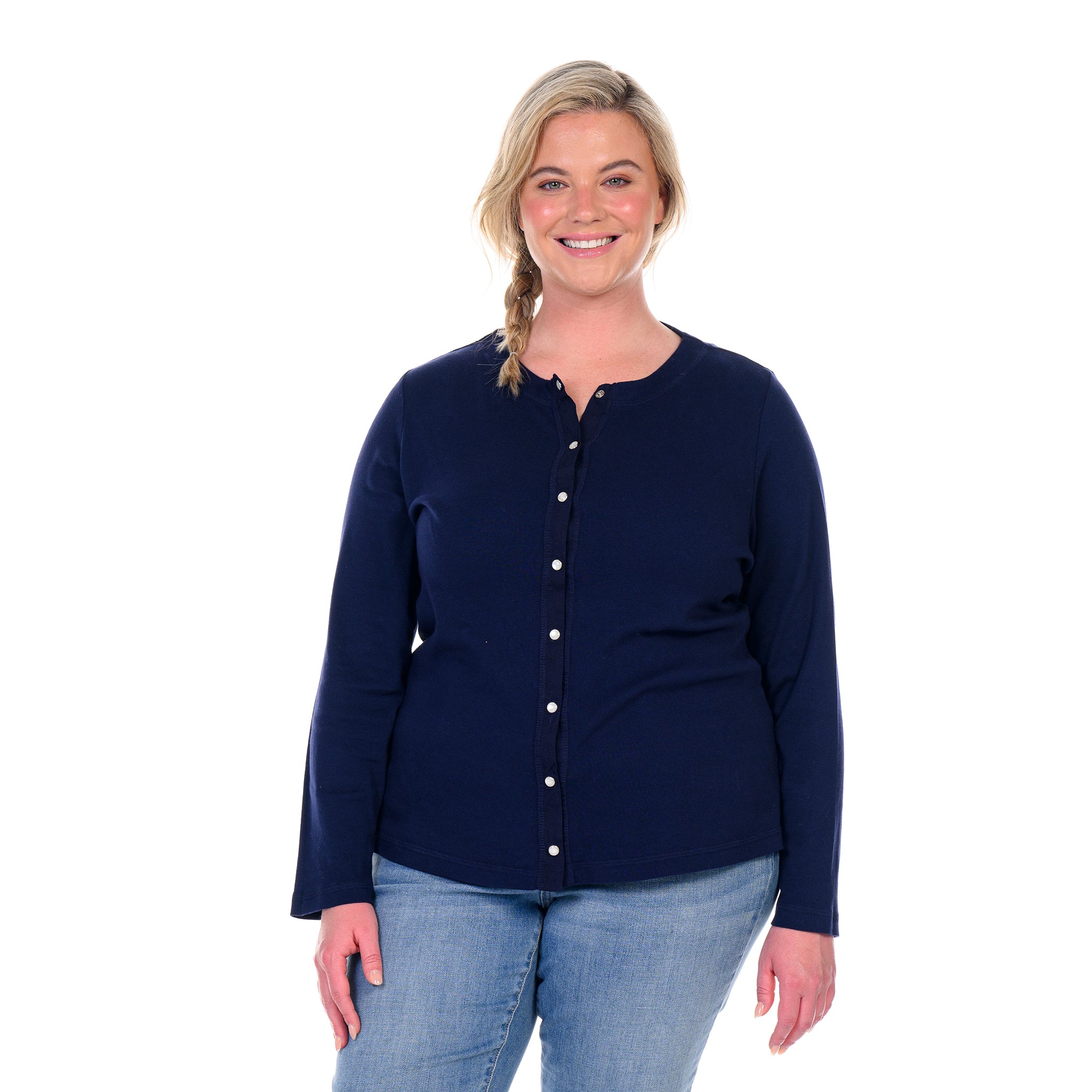 Baby Rib Cardigan | Plus Size