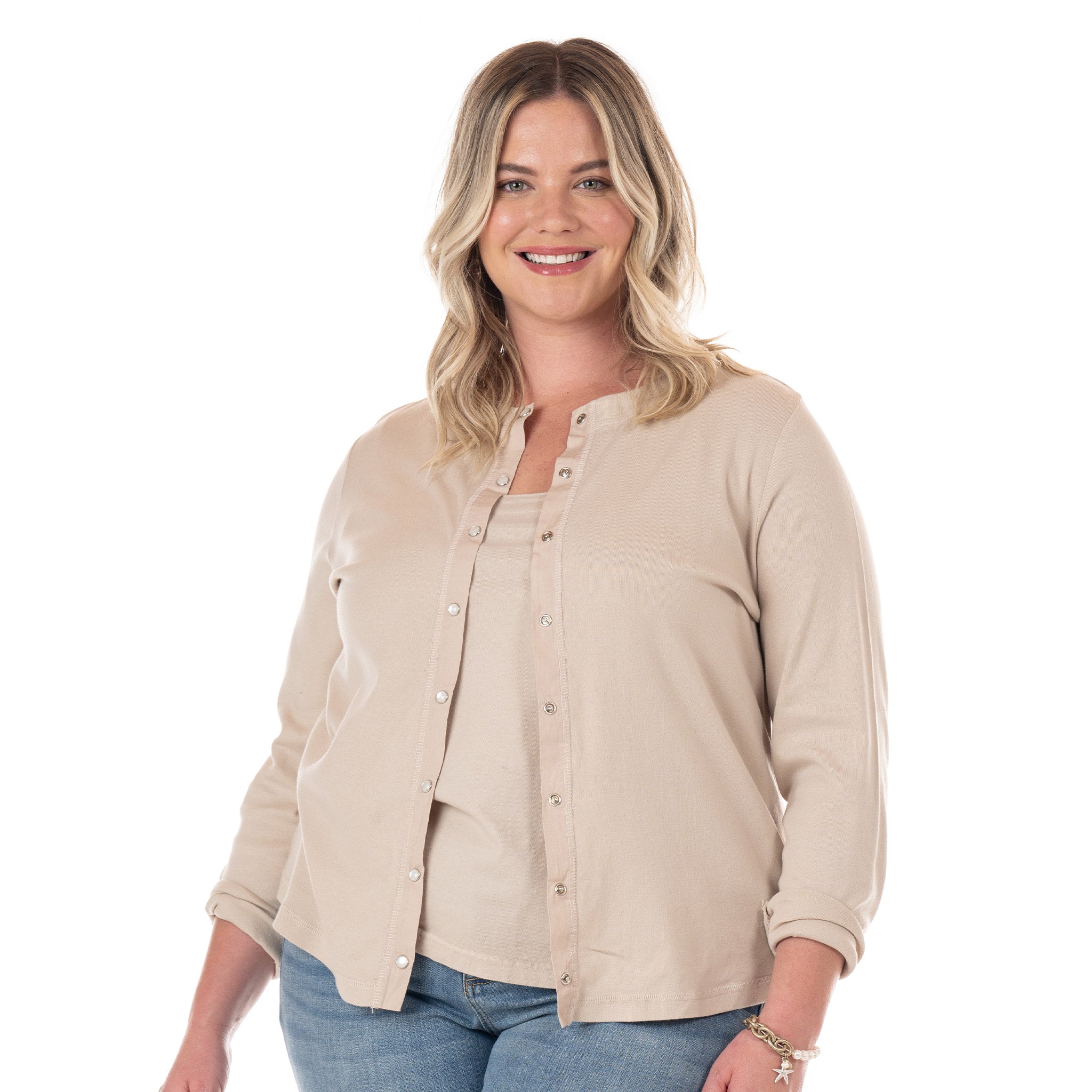 Baby Rib Cardigan | Plus Size