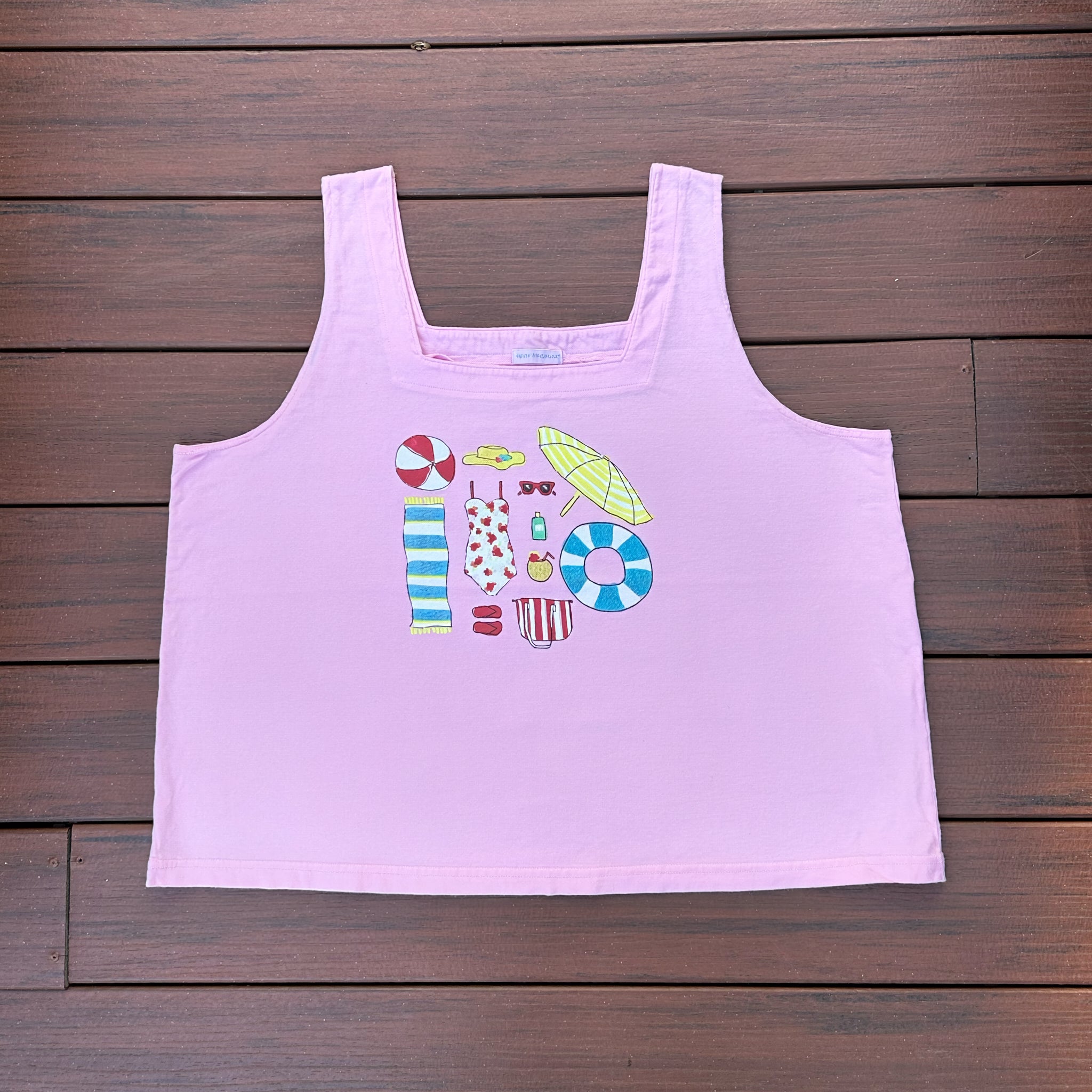 Beach Day Essentials Boxy Tank | Plus Size