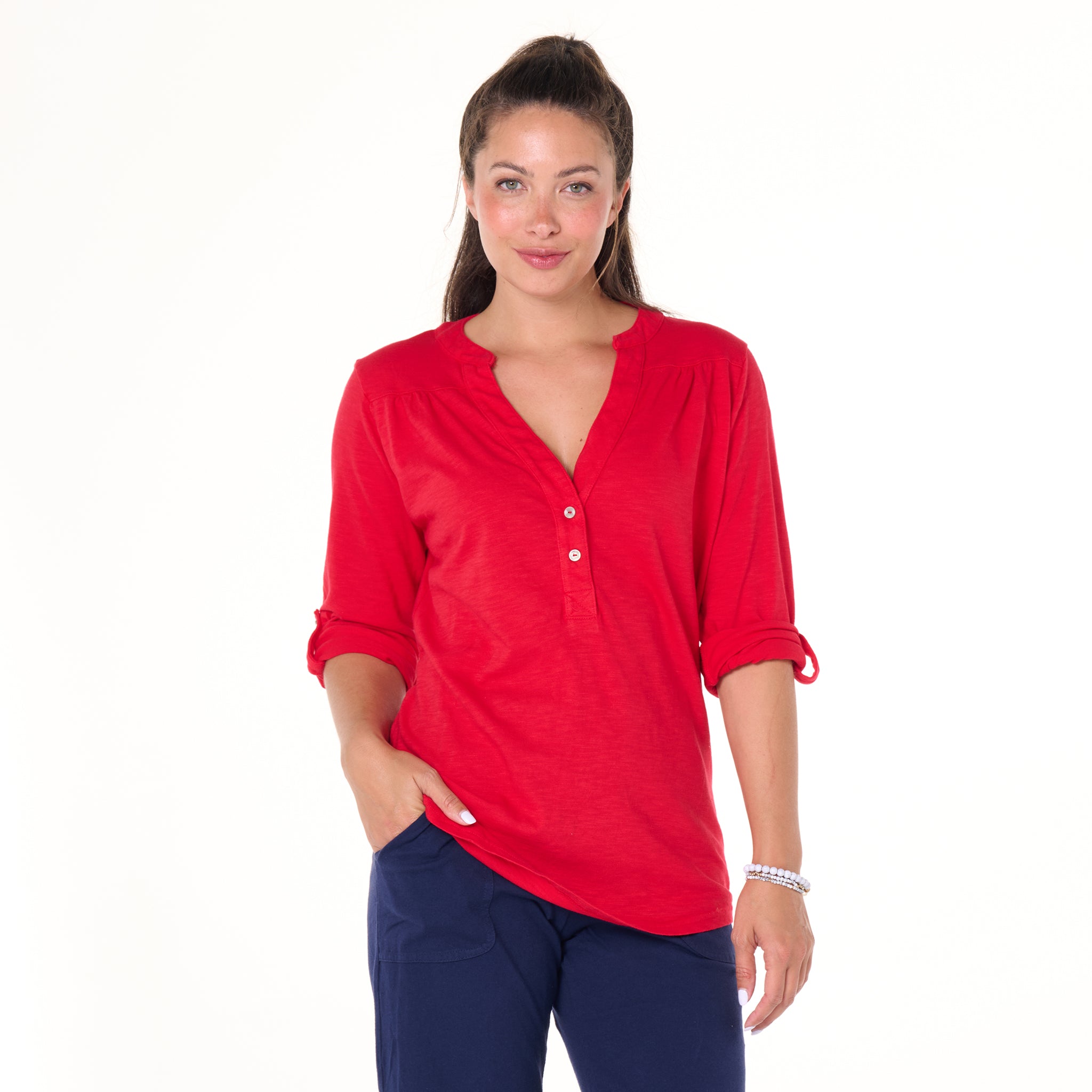 Buttonside Henley - 2025 Fall Colors