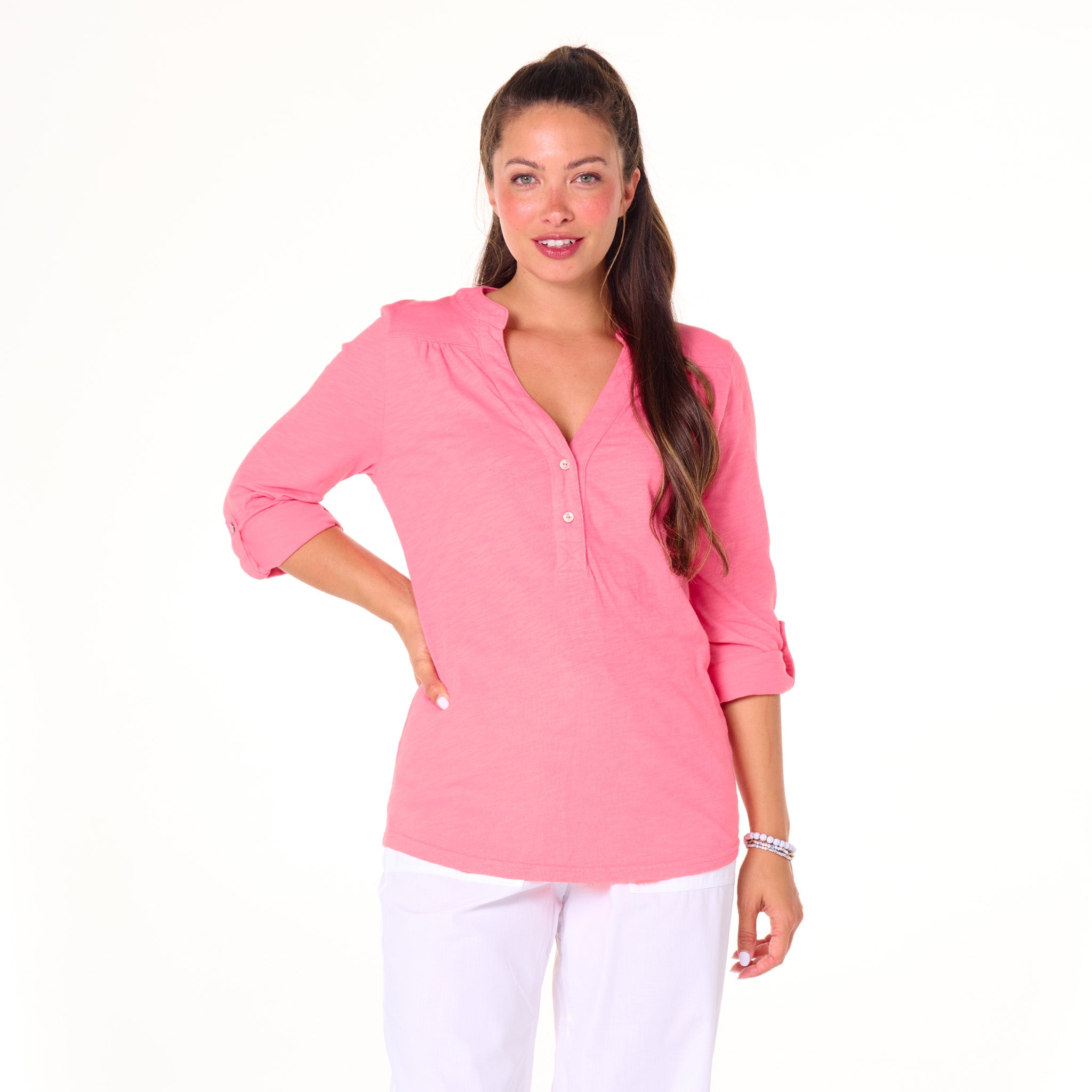 Buttonside Henley | Clearance