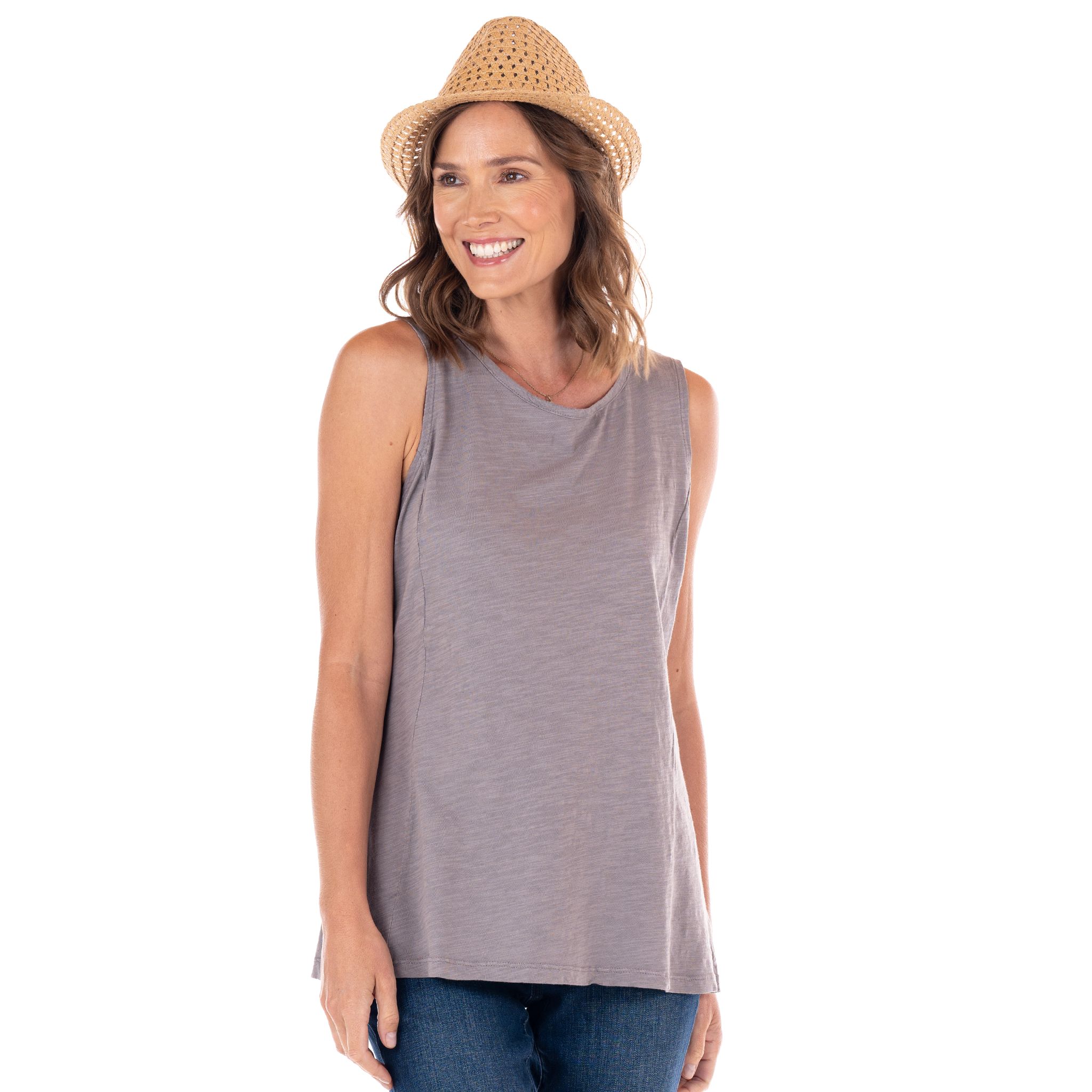 Chloe Tank Grey Smoke