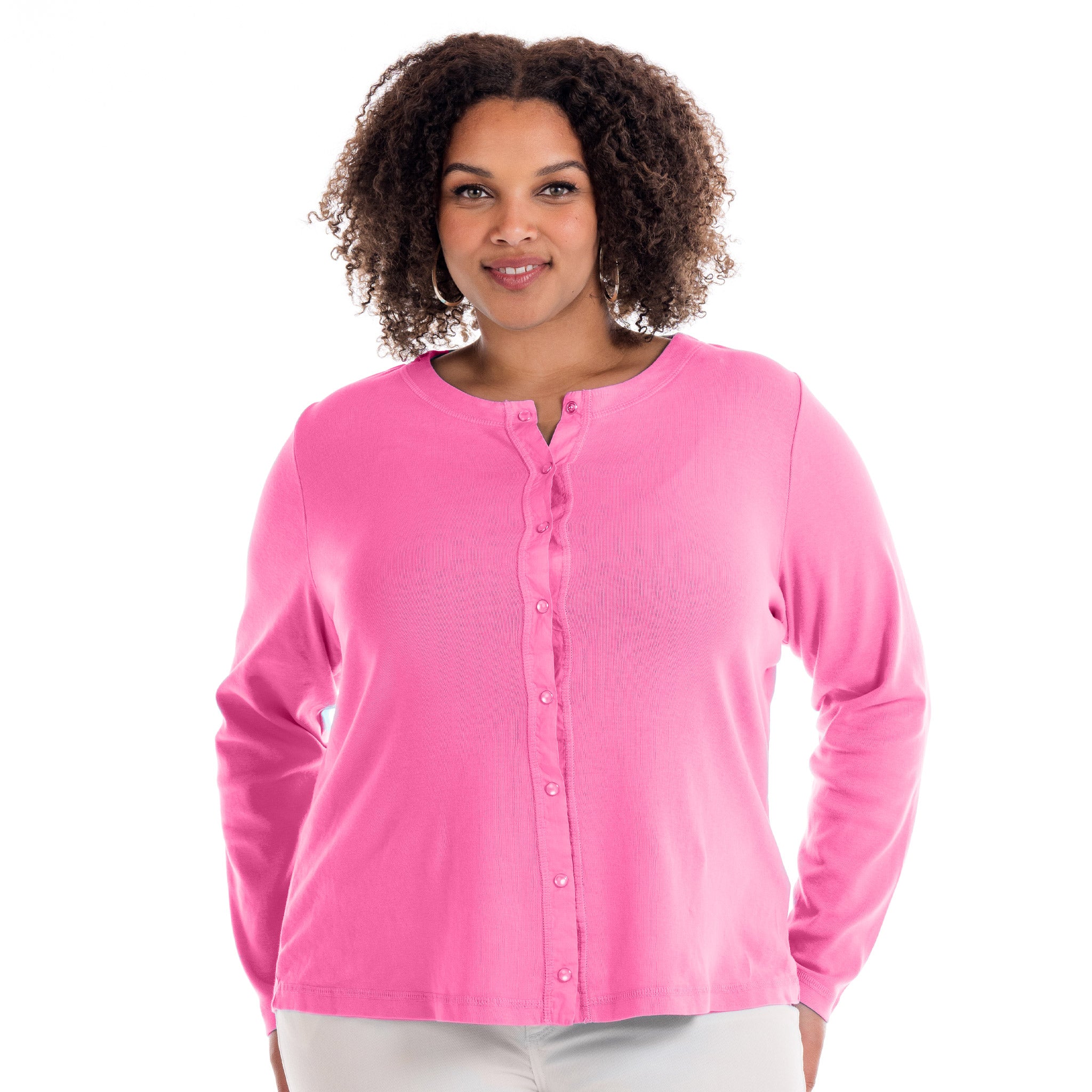 Baby Rib Cardigan | Plus Size
