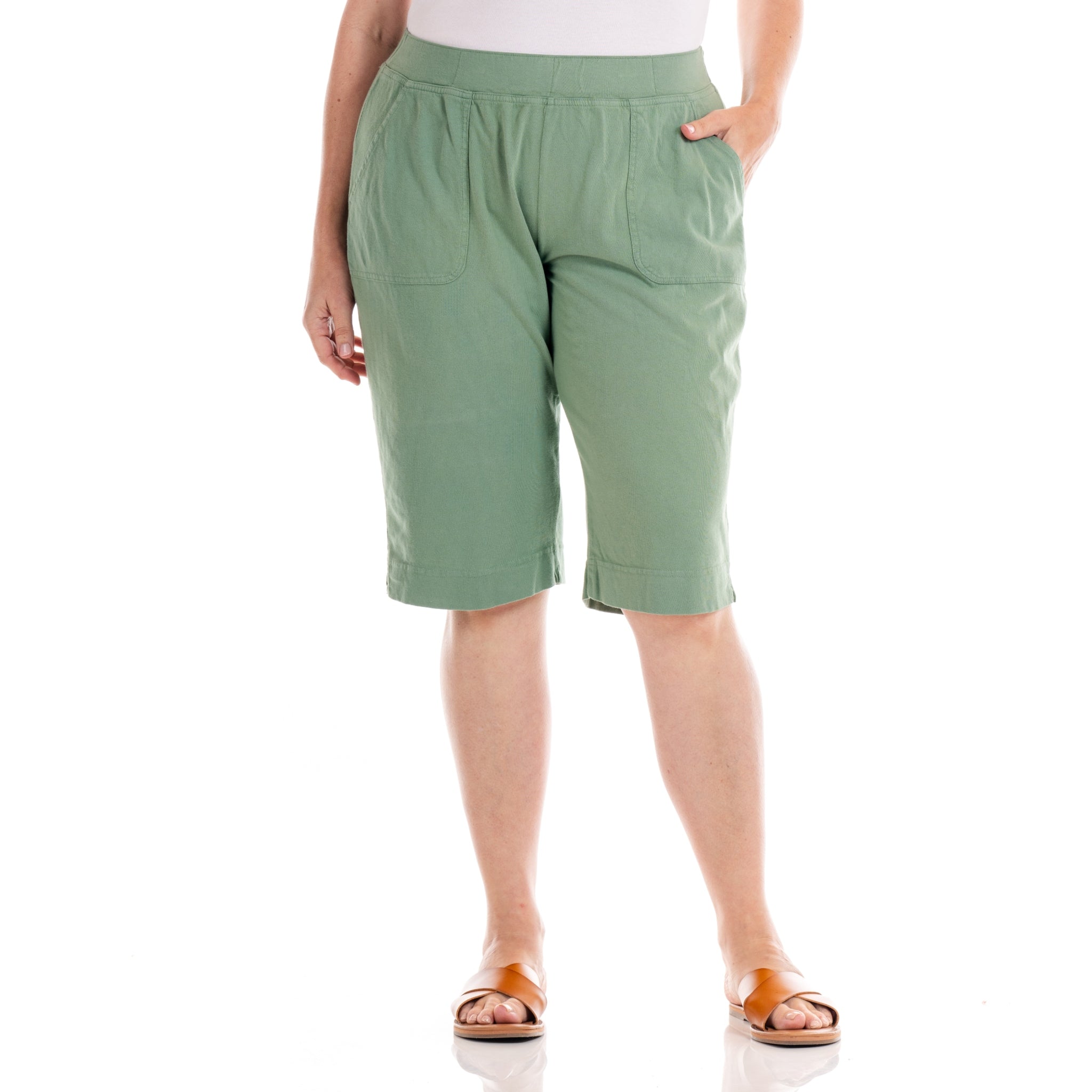 Key Largo Pedal Pushers | Plus Size Daffodil-Lagoon