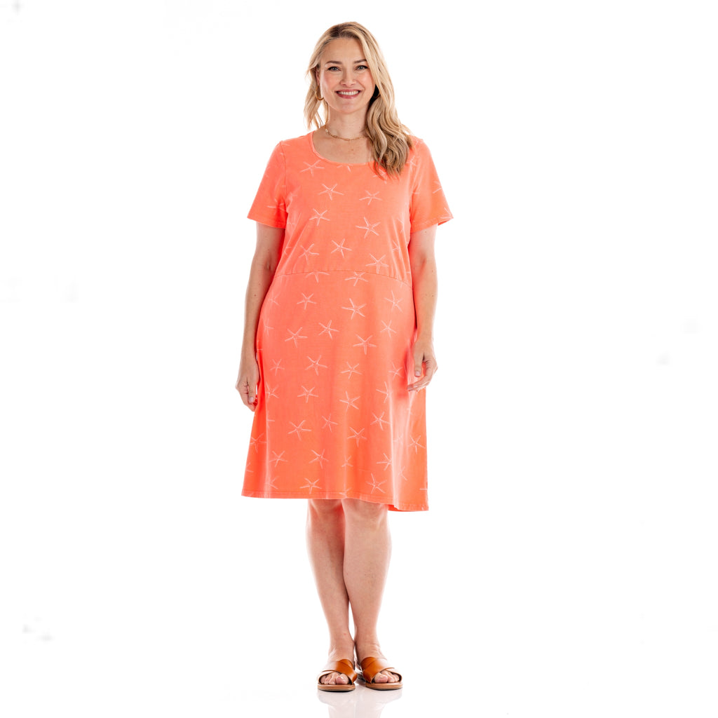 sadie dress in orange