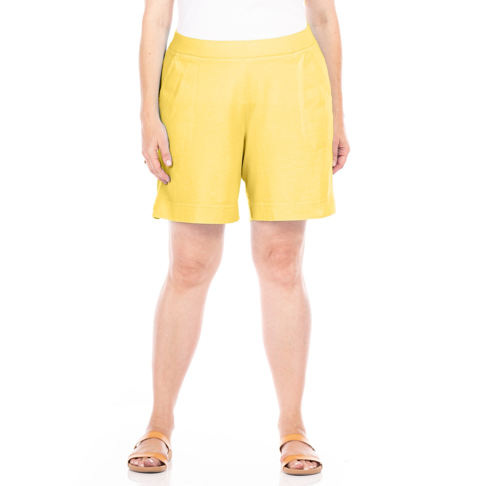 7" Key Largo Shorts | Plus Size Daffodil-Lagoon