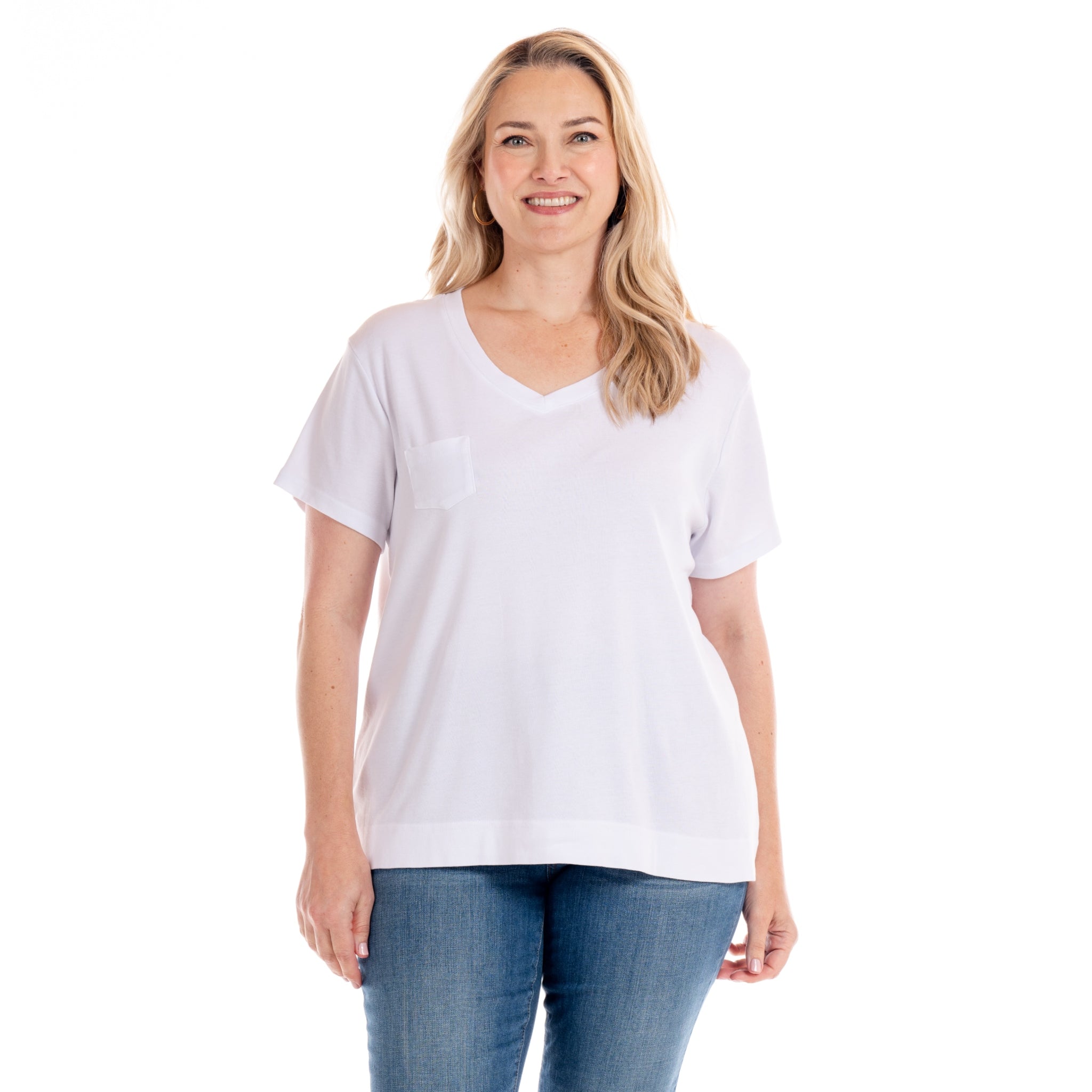 Ribbed Logo Fem T | Plus size