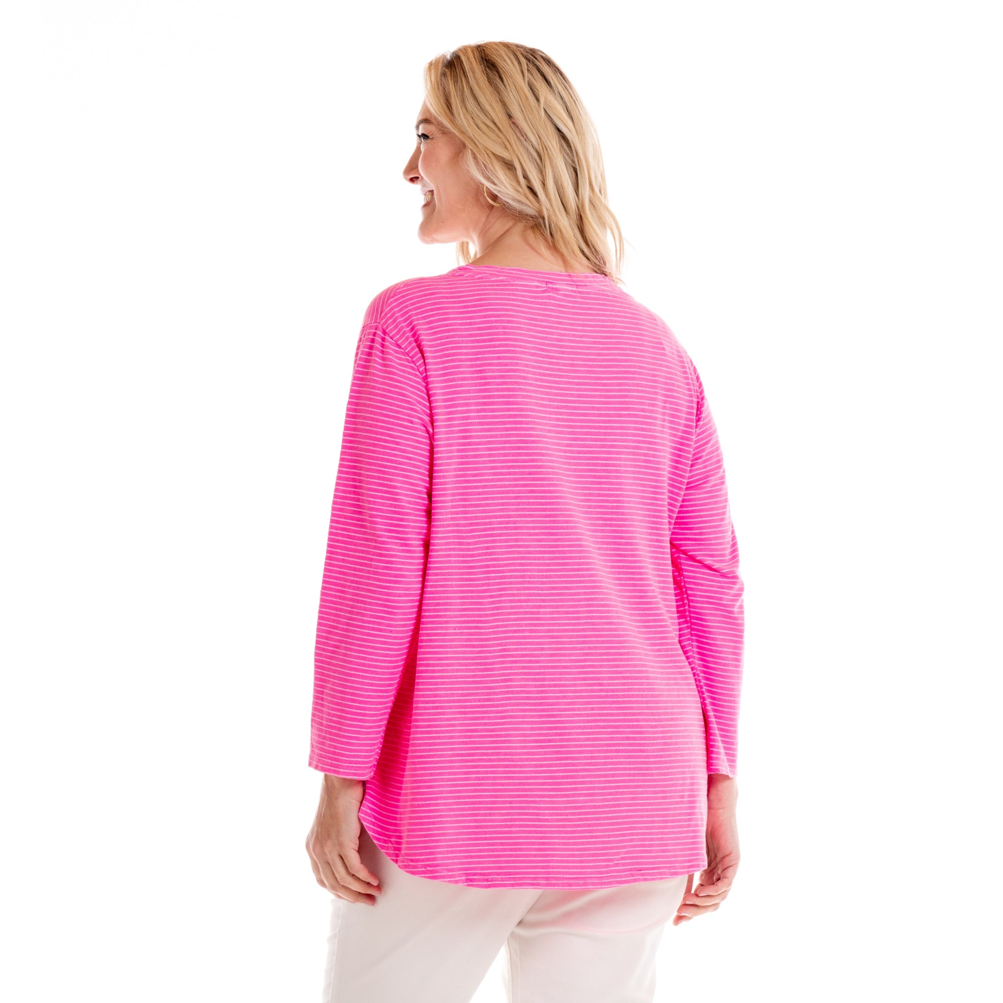 Pinstripe Catalina Top | Plus Size