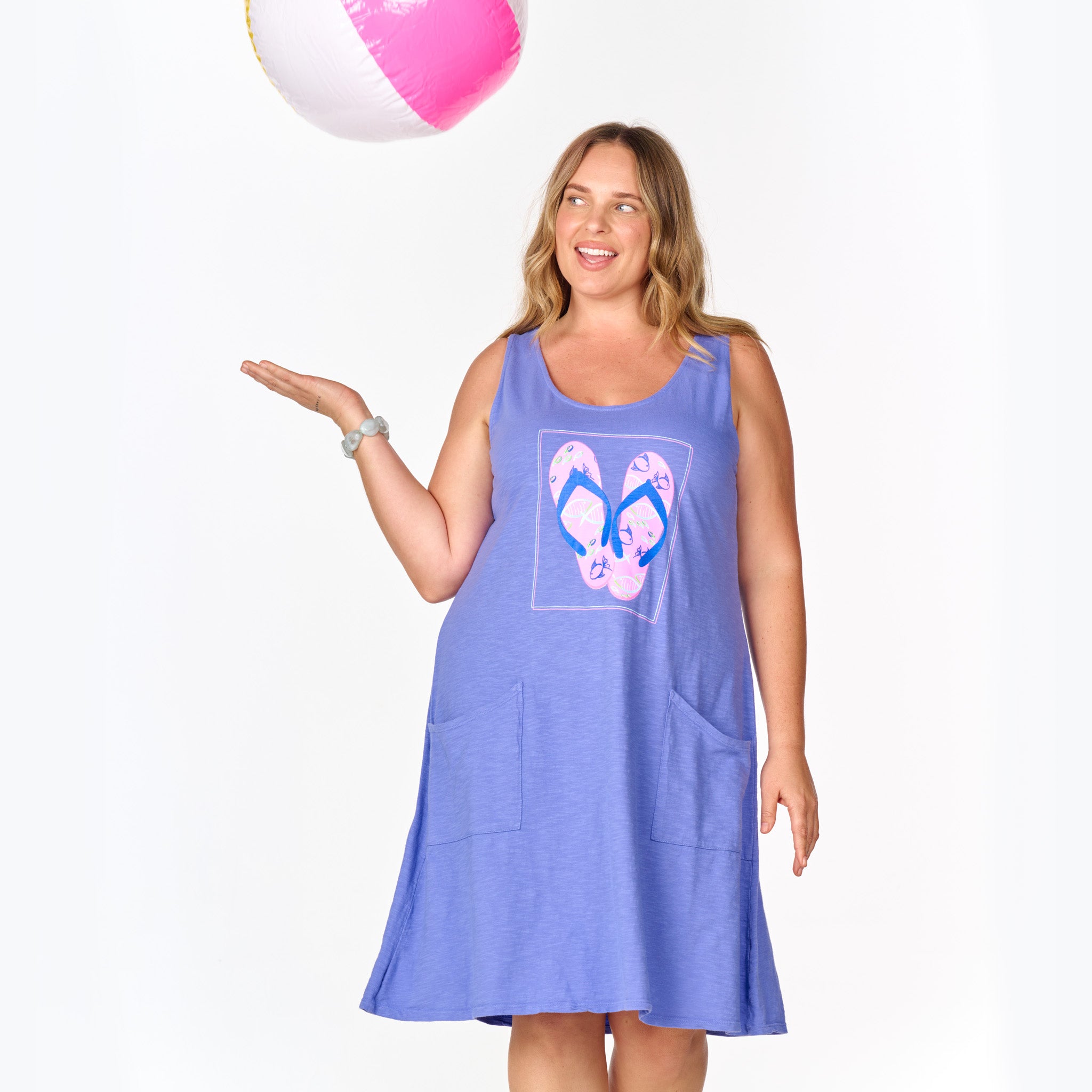 Fishy Flop Drape Dress | Plus Size