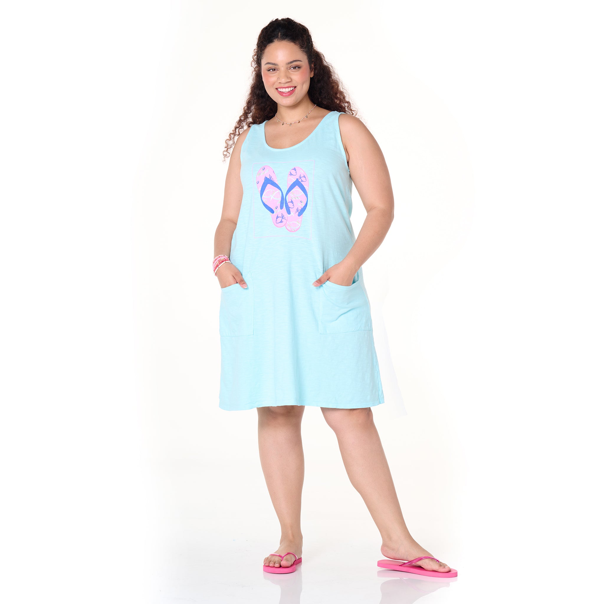 Fishy Flop Drape Dress | Plus Size