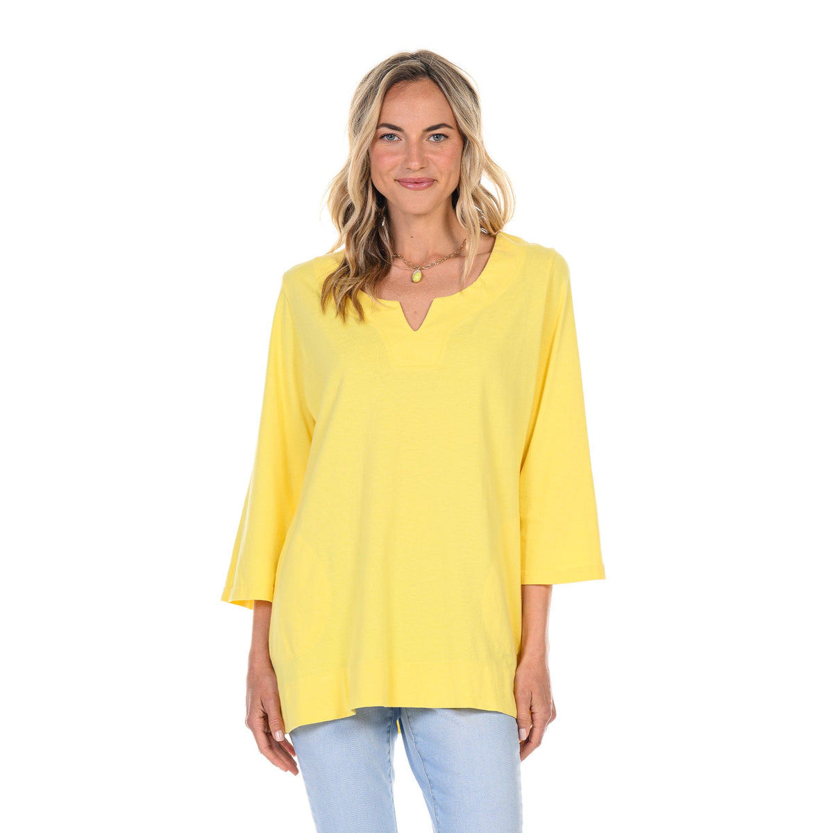 Mineral Washed Cotton Jersey Tunic main image 1