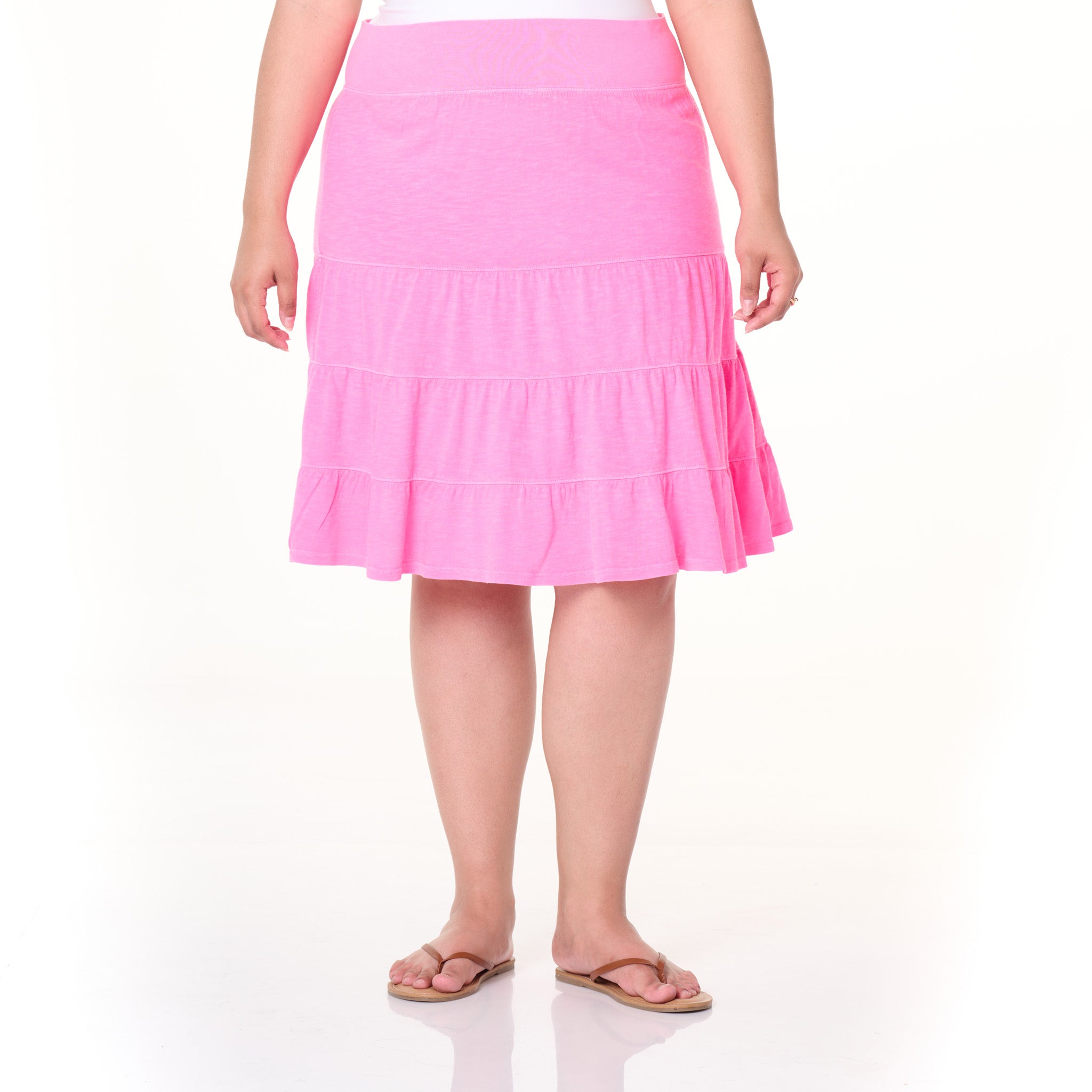 Jersey Tiered Skirt | Plus Size