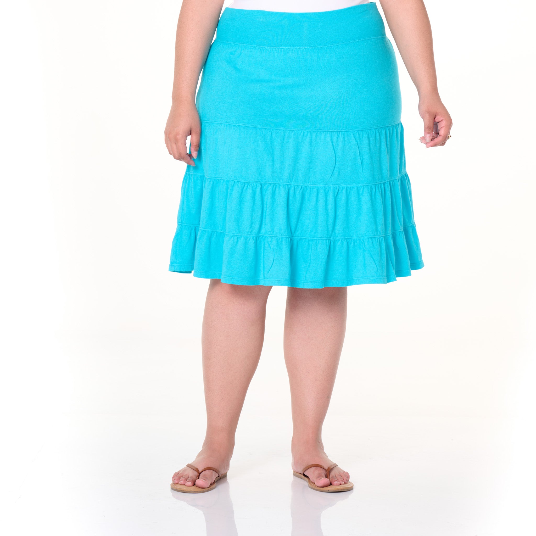 Jersey Tiered Skirt | Plus Size
