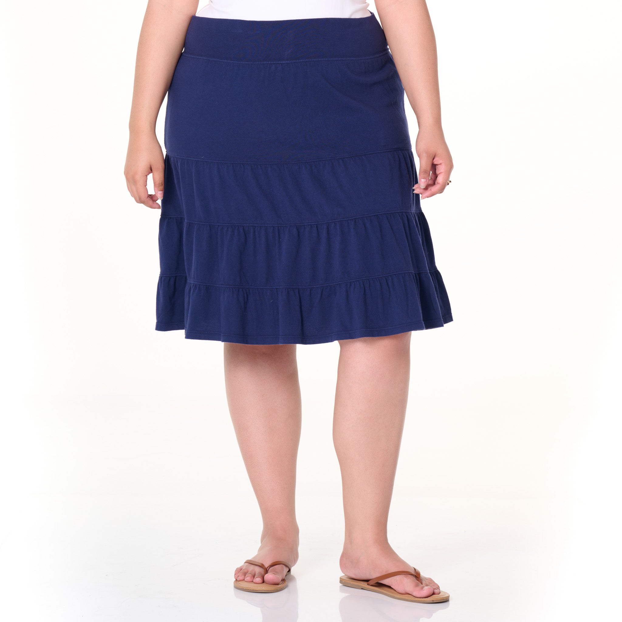 Jersey Tiered Skirt | Plus Size