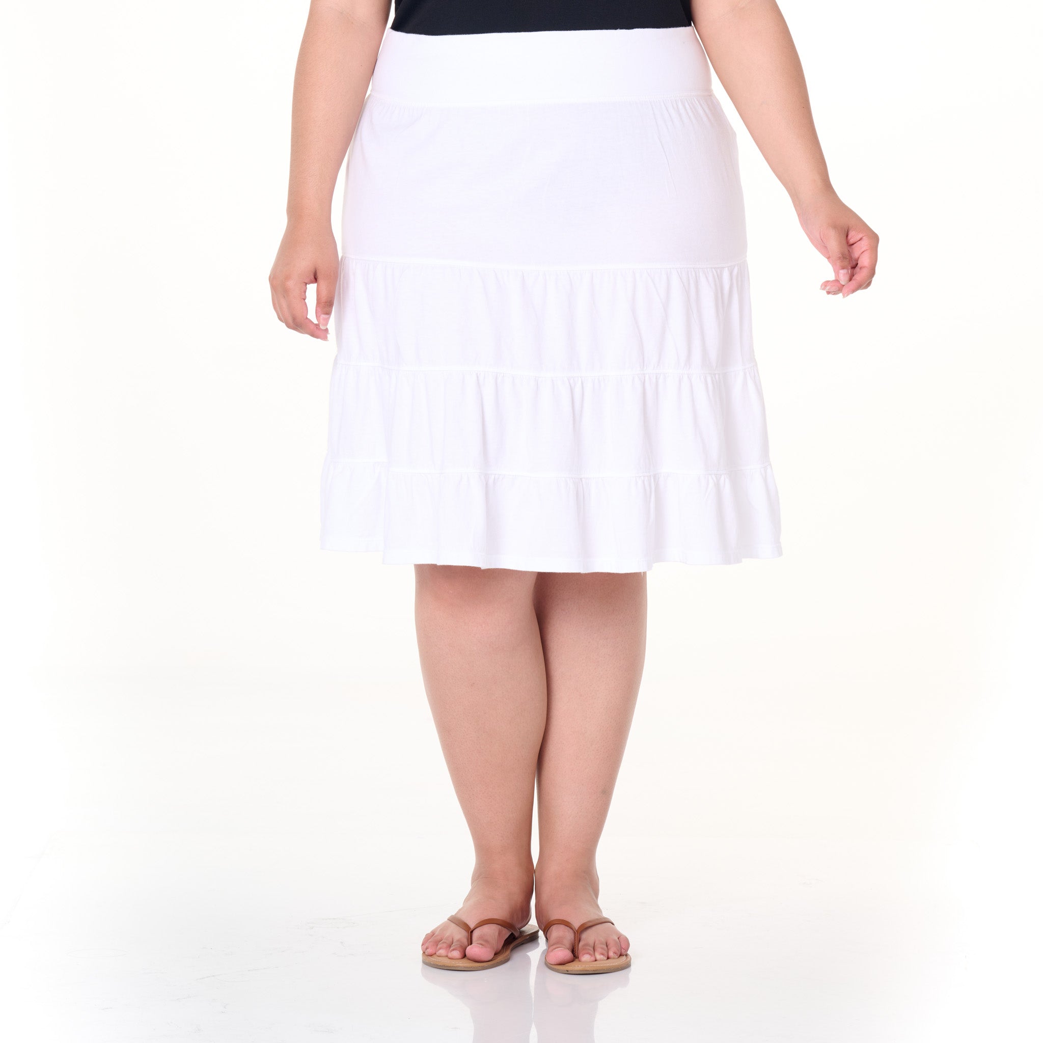 Jersey Tiered Skirt | Plus Size