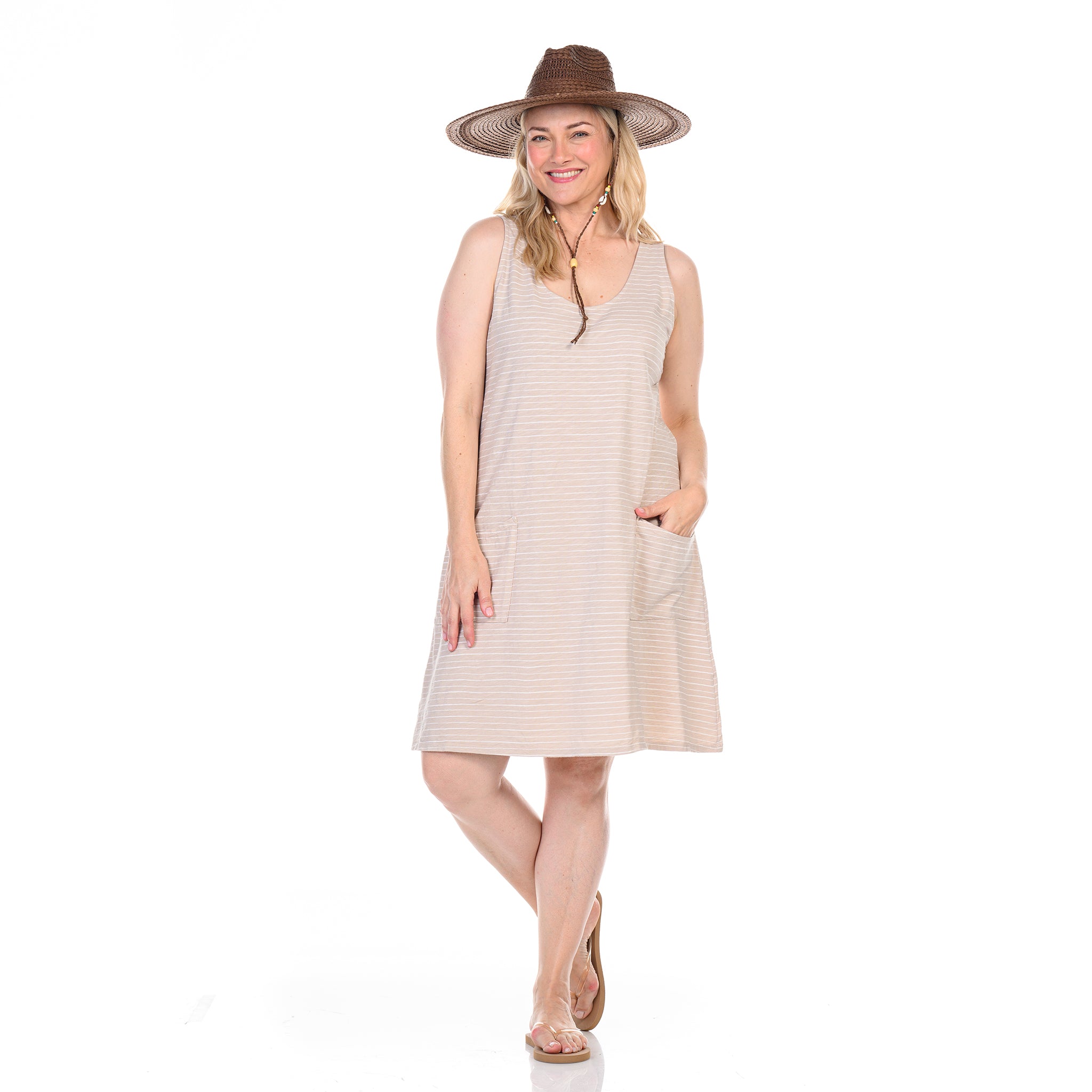 Ocean Stripe Drape Dress | Plus Size