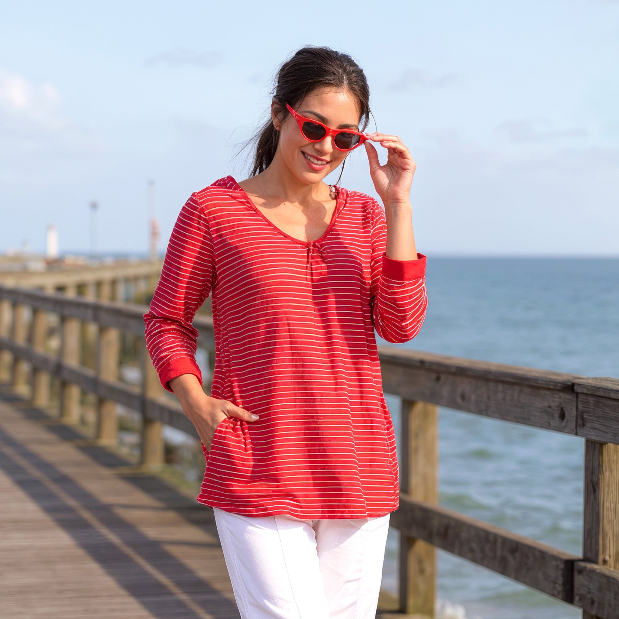 Ocean Stripe Hoodie - 2025 Fall Colors