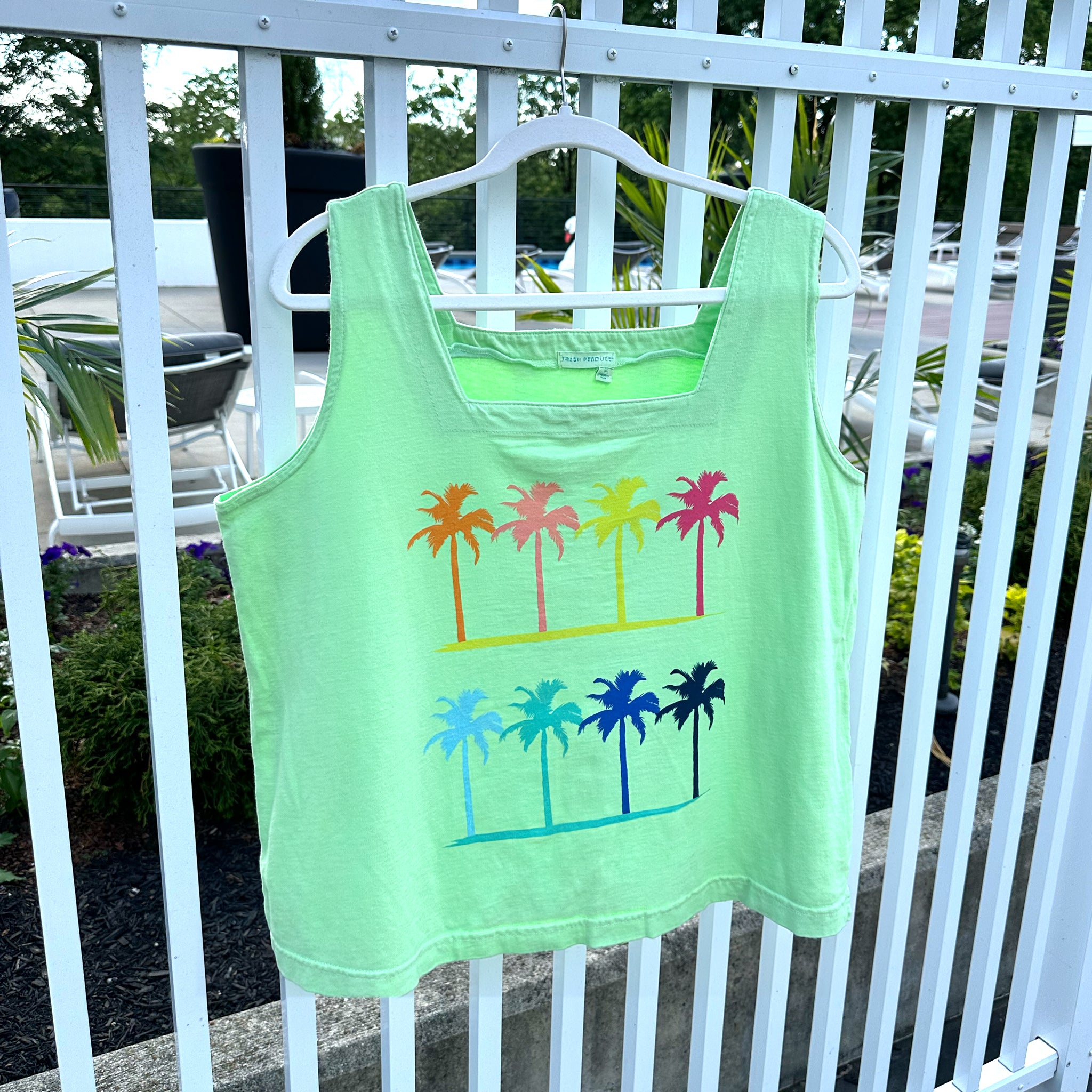 Palm Hues Boxy Tank | Plus Size