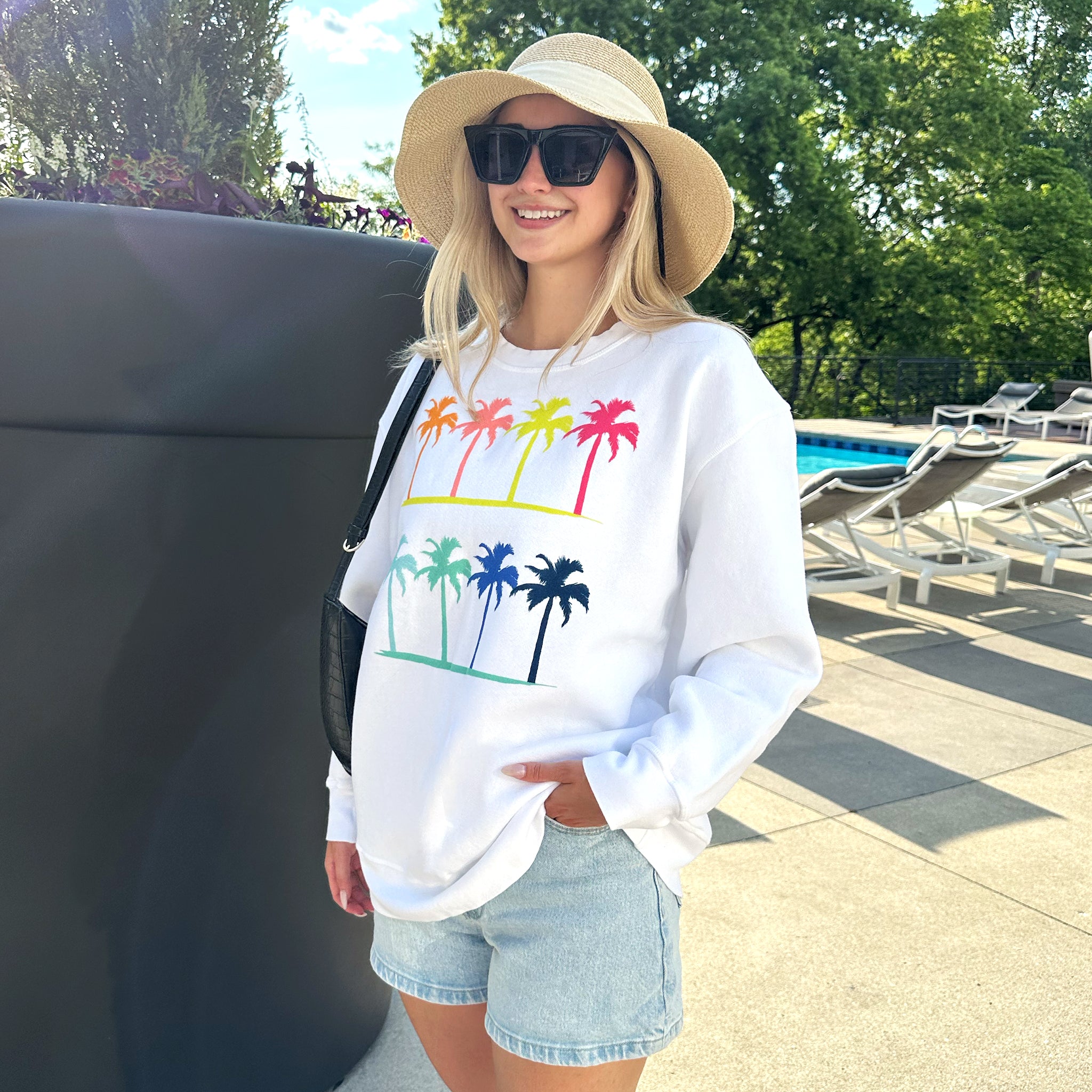 Palm Hues Easy Sweatshirt
