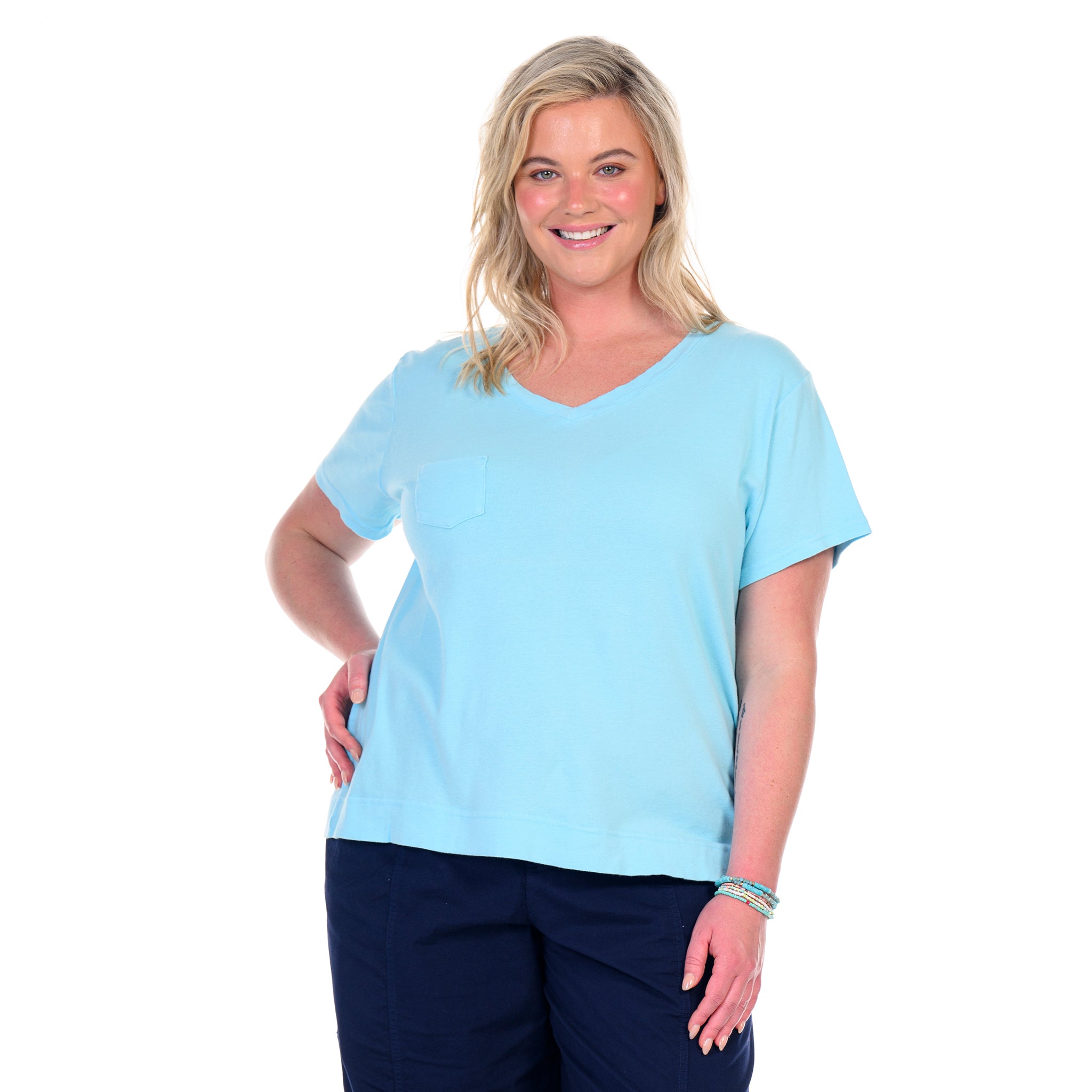 Ribbed Logo Fem T | Plus size