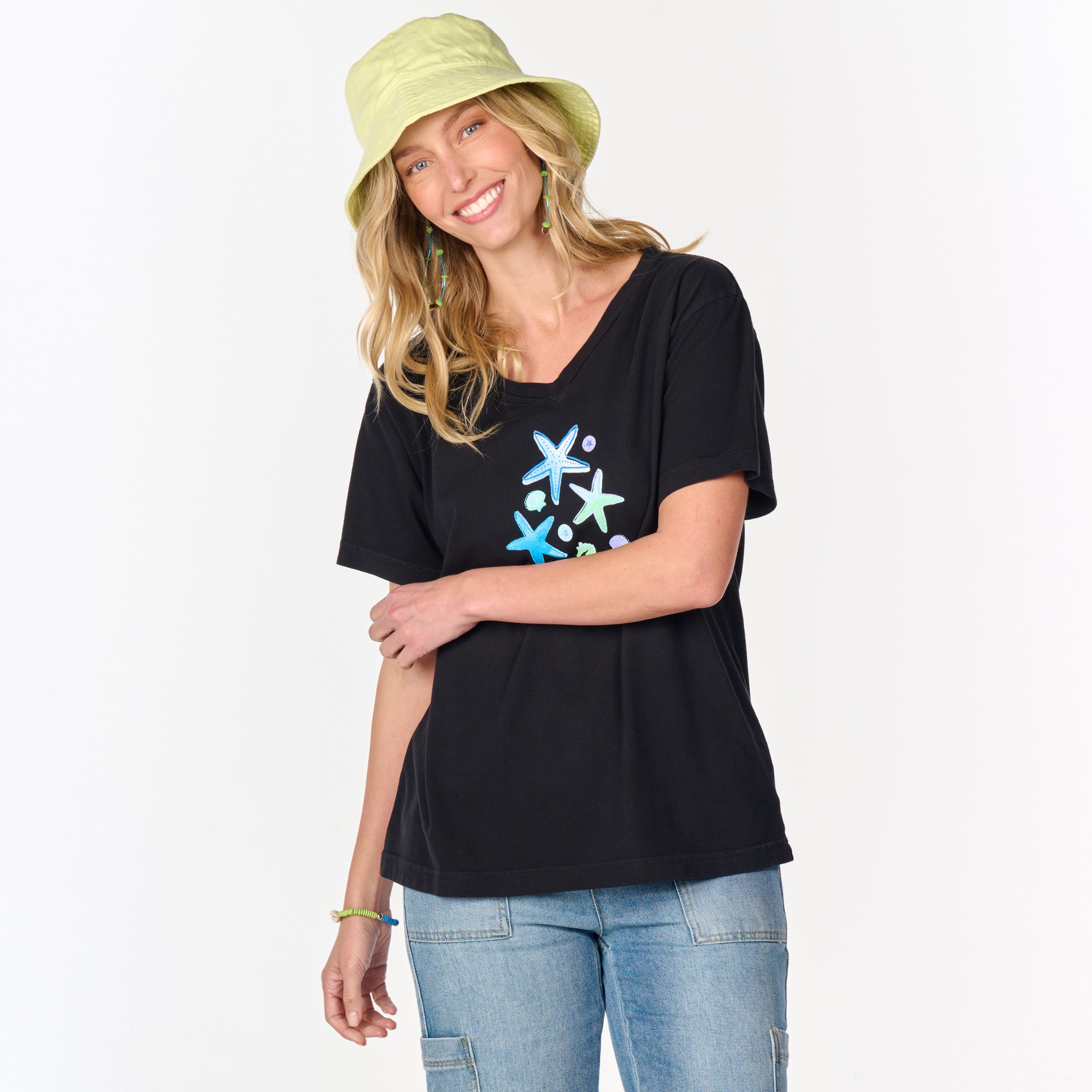 Scattered Shells V-Neck T