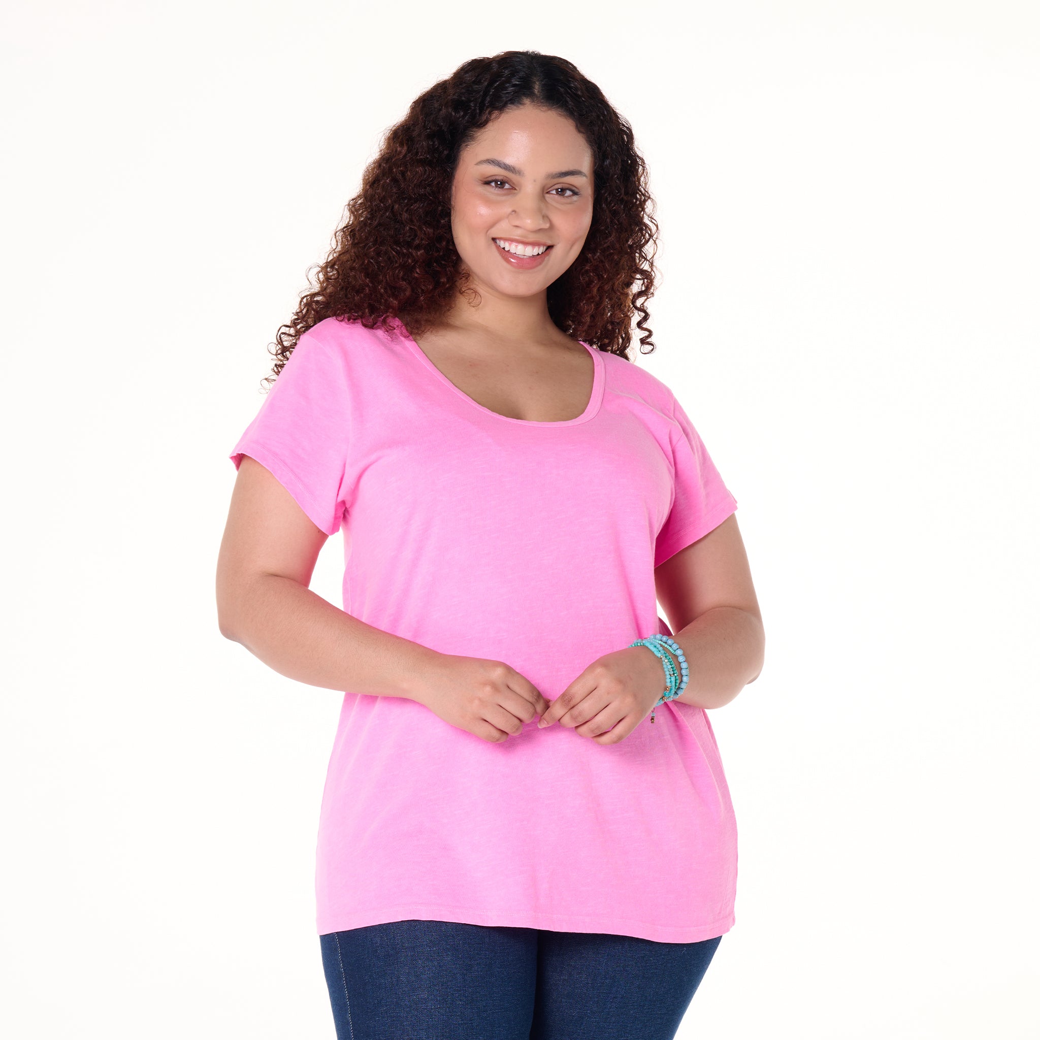 Vintage Scoop Neck T | Plus Size