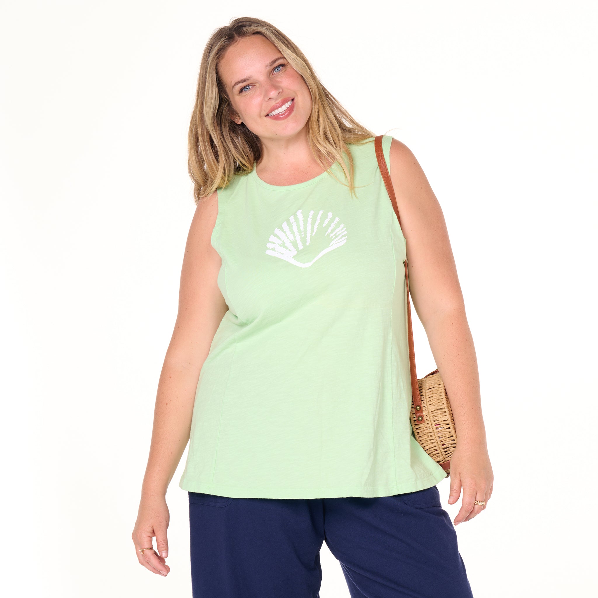 Sea Shell Chloe Tank | Plus Size