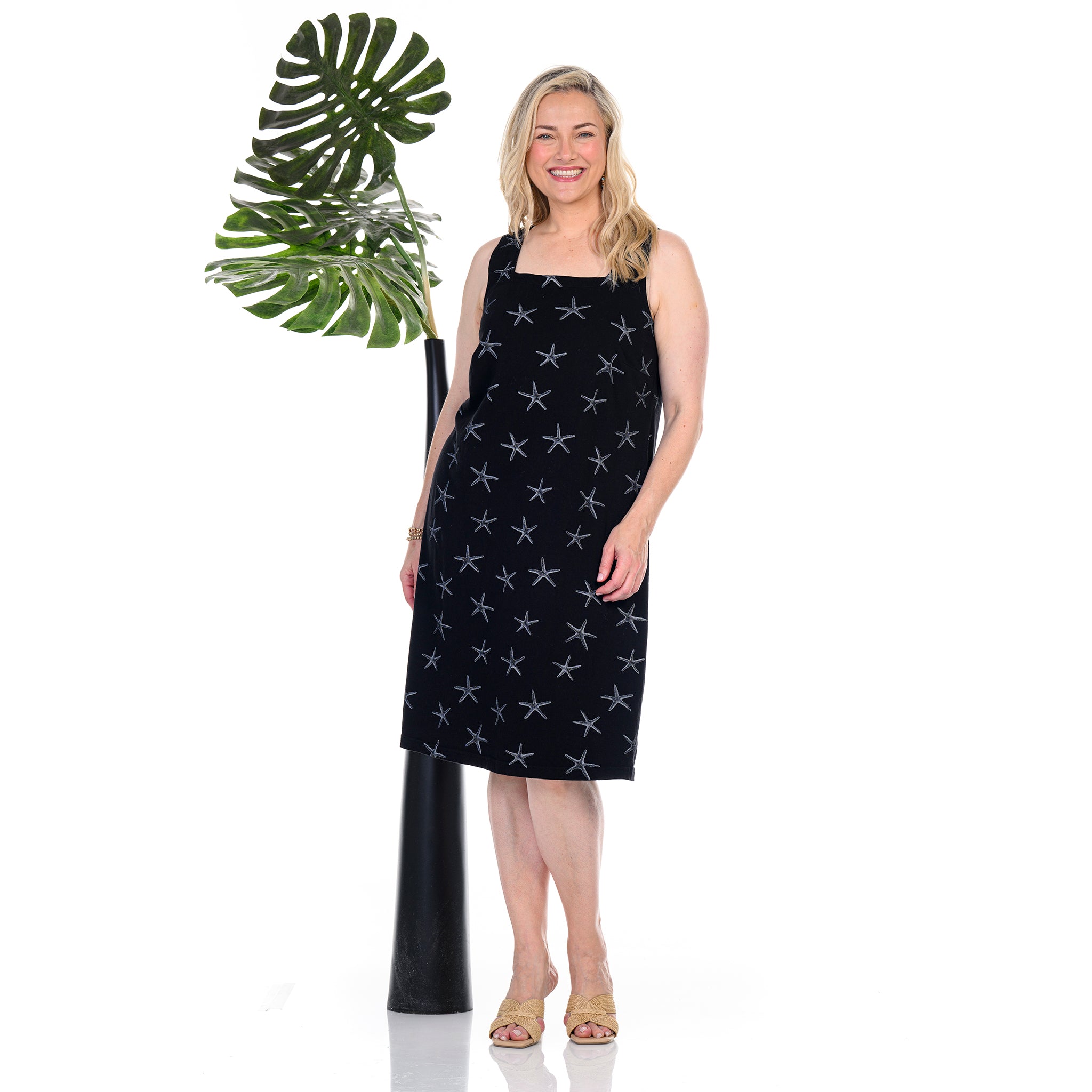 Sea Star Square Neck Dress | Plus Size