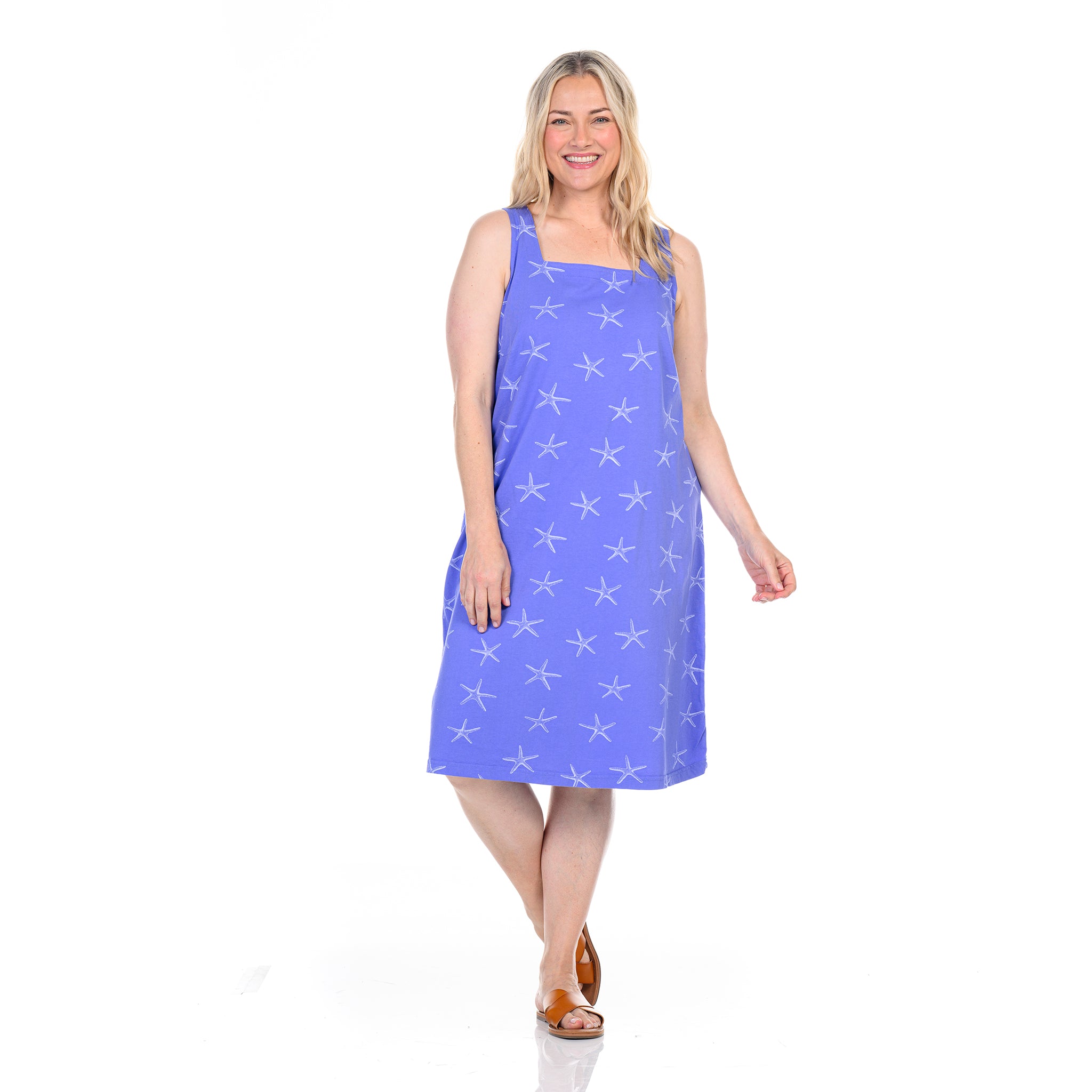 Sea Star Square Neck Dress | Plus Size