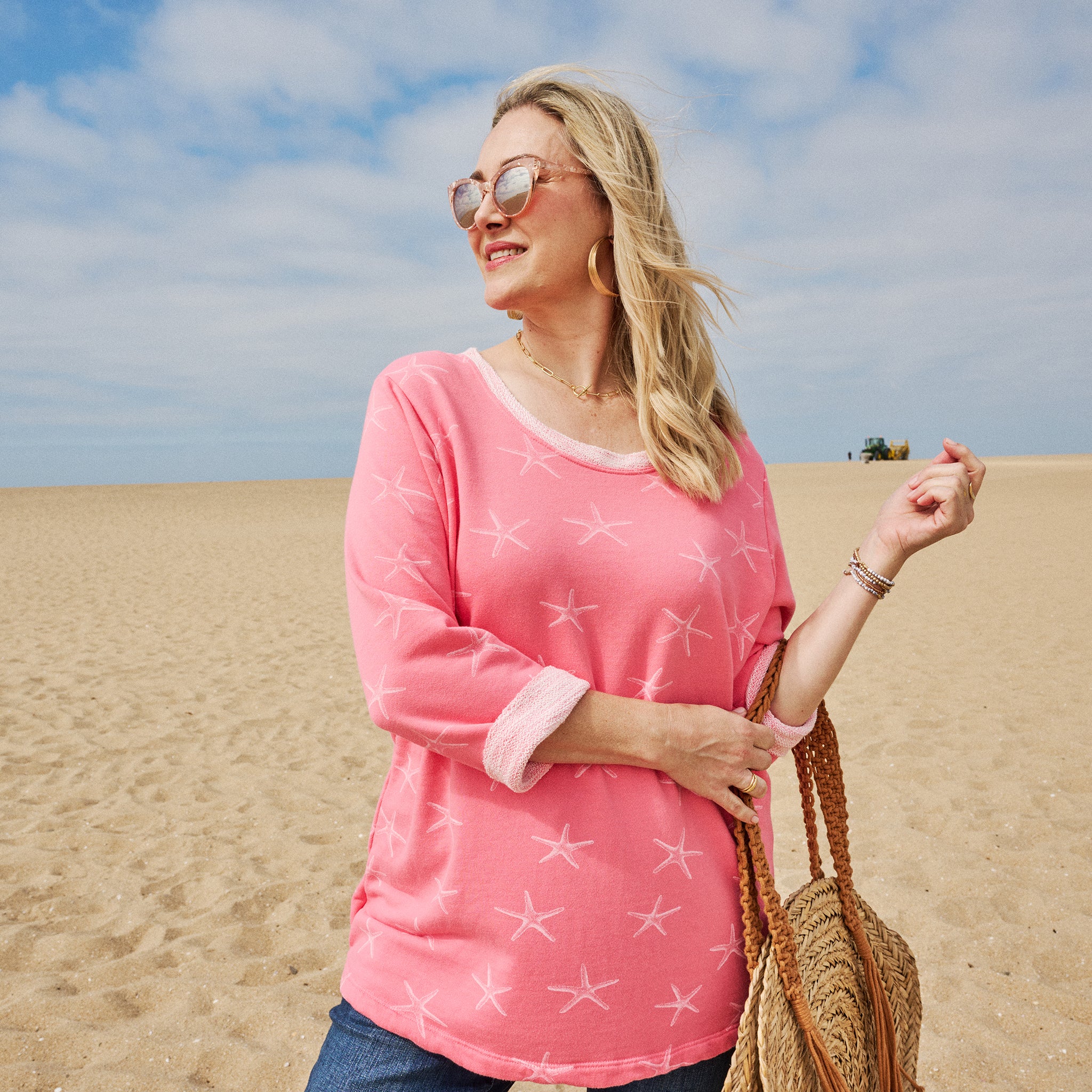 Sea Star Sunset Sweatshirt | Plus Size