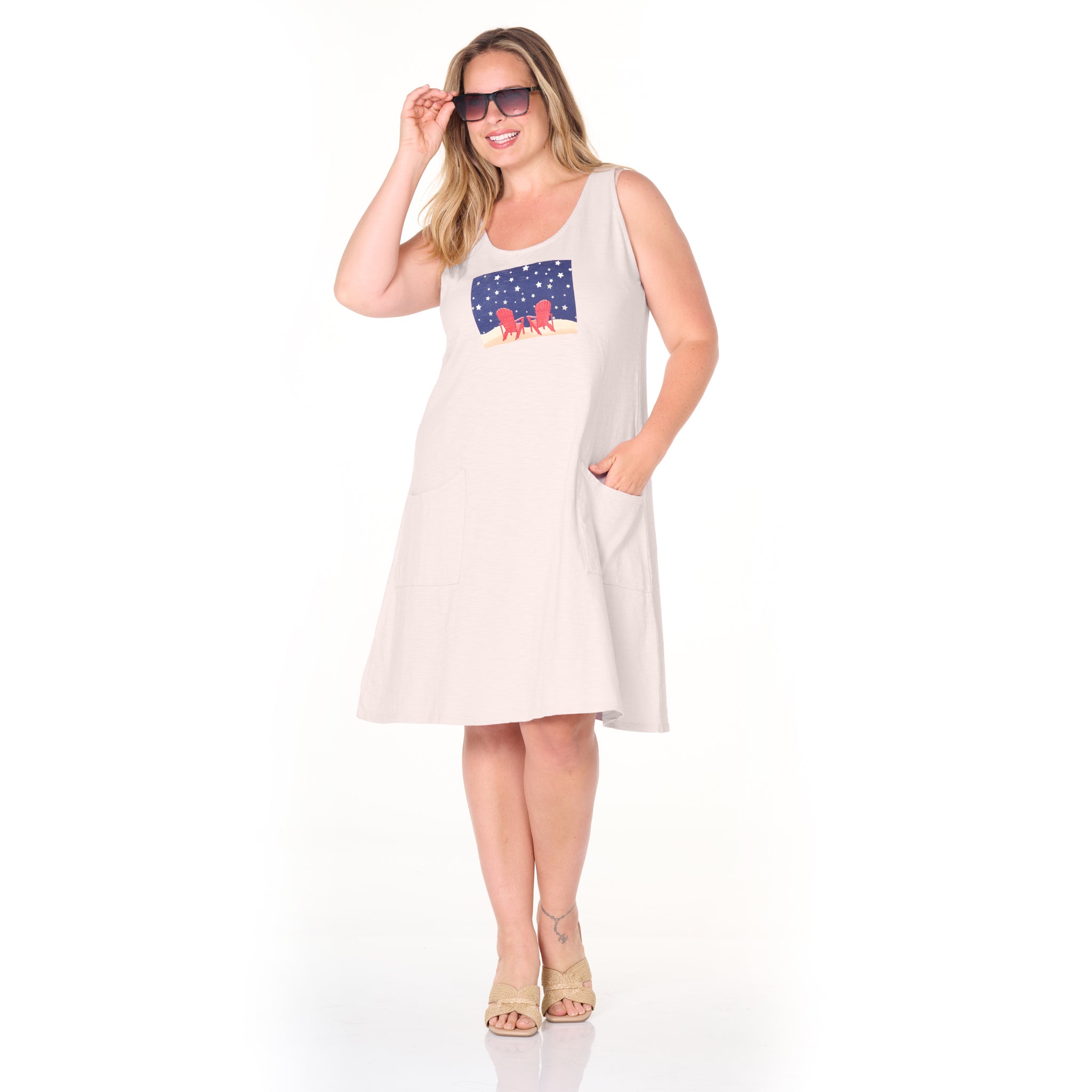 Starry Night Drape Dress | Plus Size