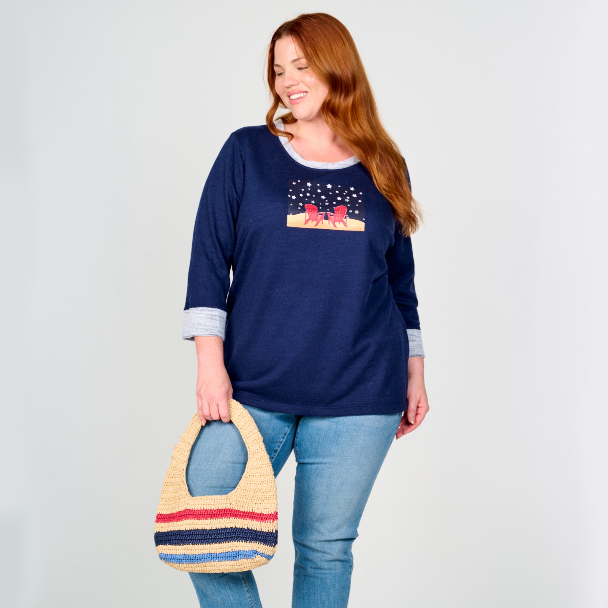 Starry Night Sunset Sweatshirt | Plus Size