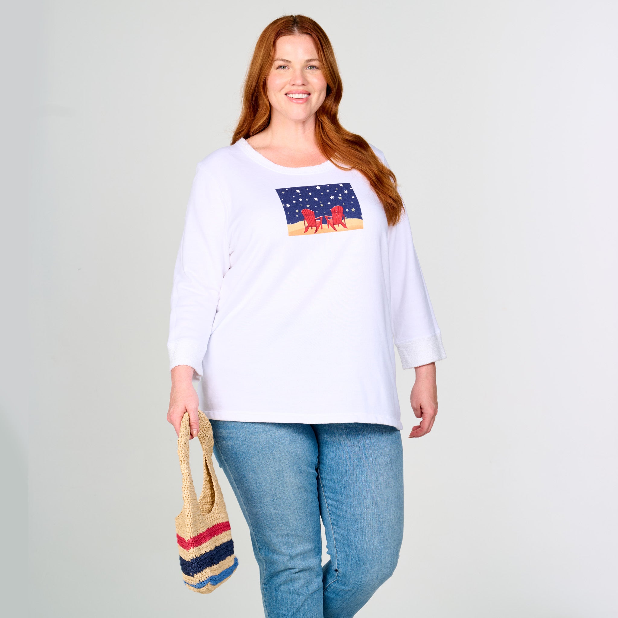 Starry Night Sunset Sweatshirt | Plus Size