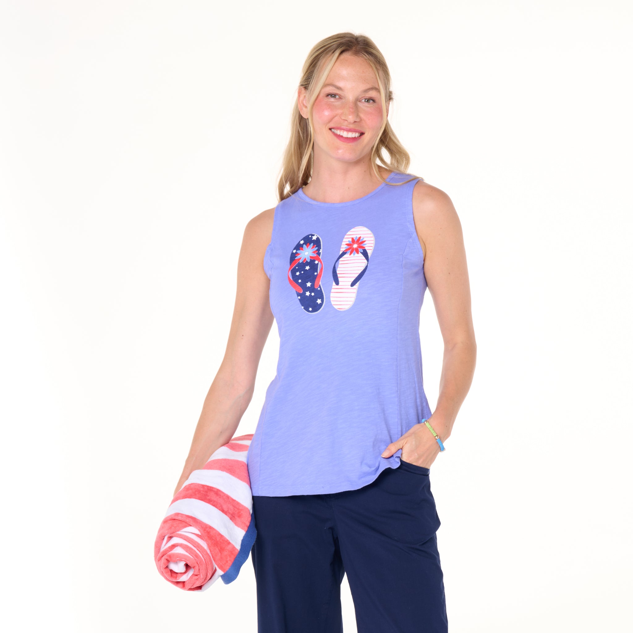 Stars & Stripes Flip Flop Chloe Tank
