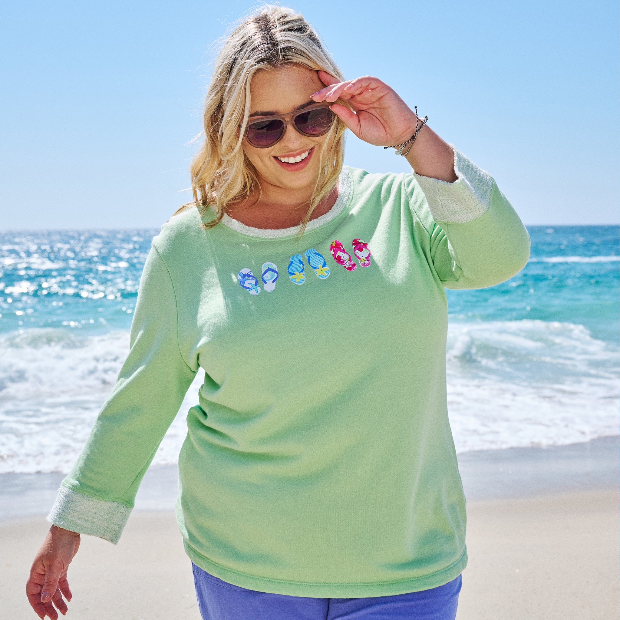 Summer Flop Sunset Sweatshirt | Plus Size