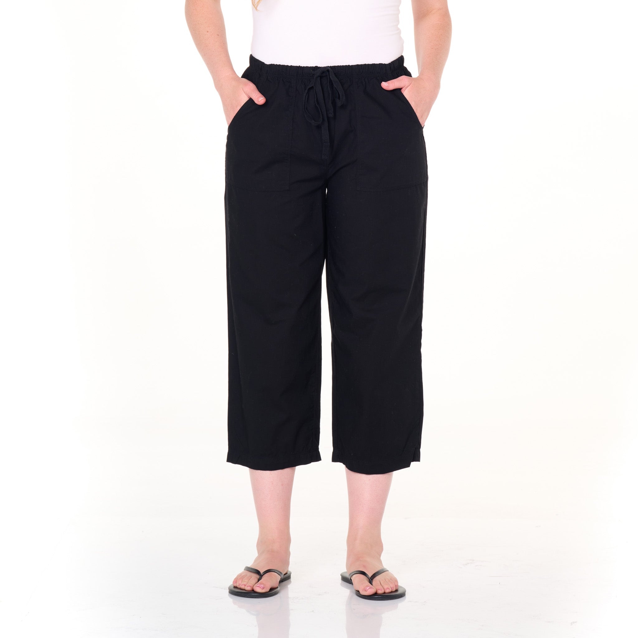 Topstitch Sheeting Capris