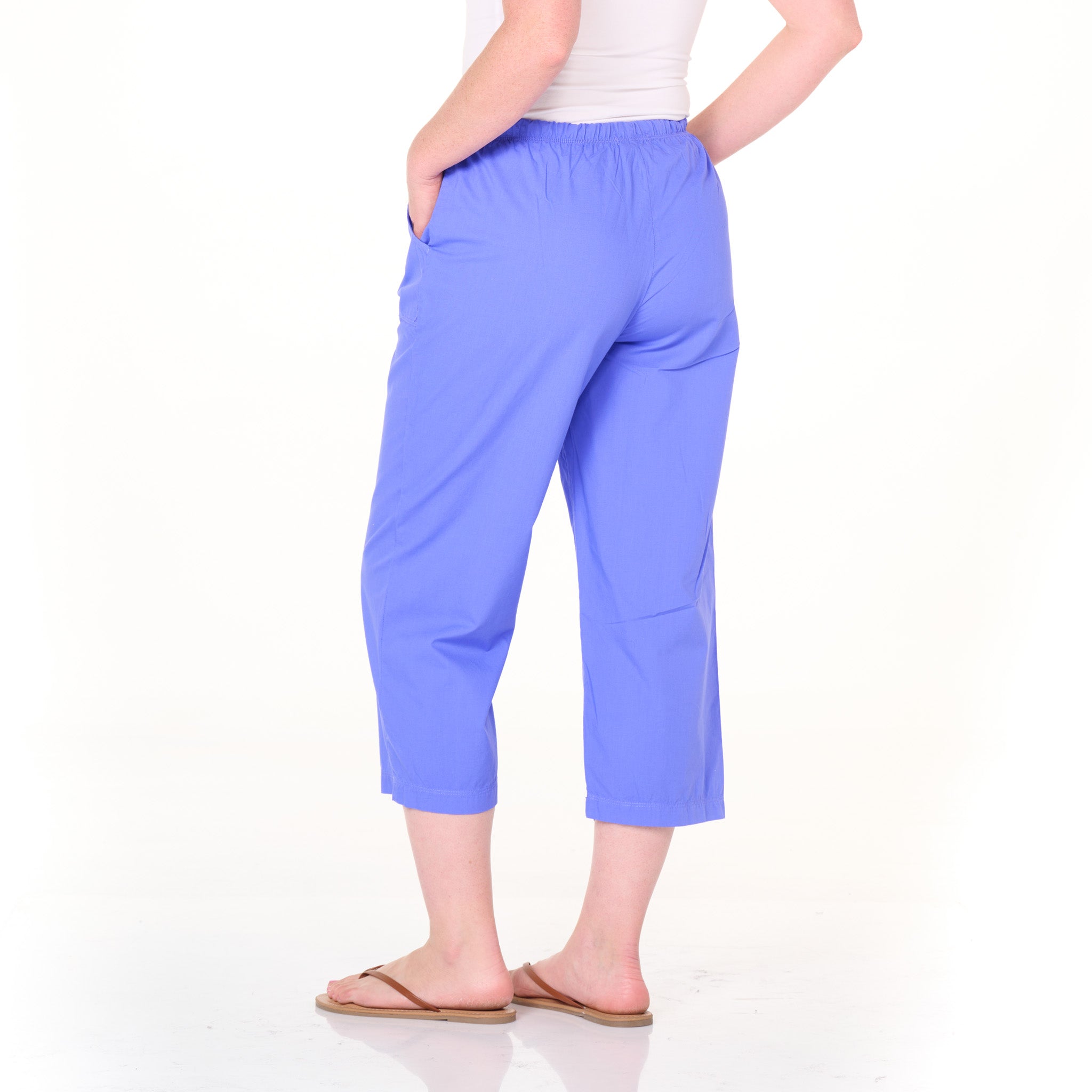 Topstitch Sheeting Capris