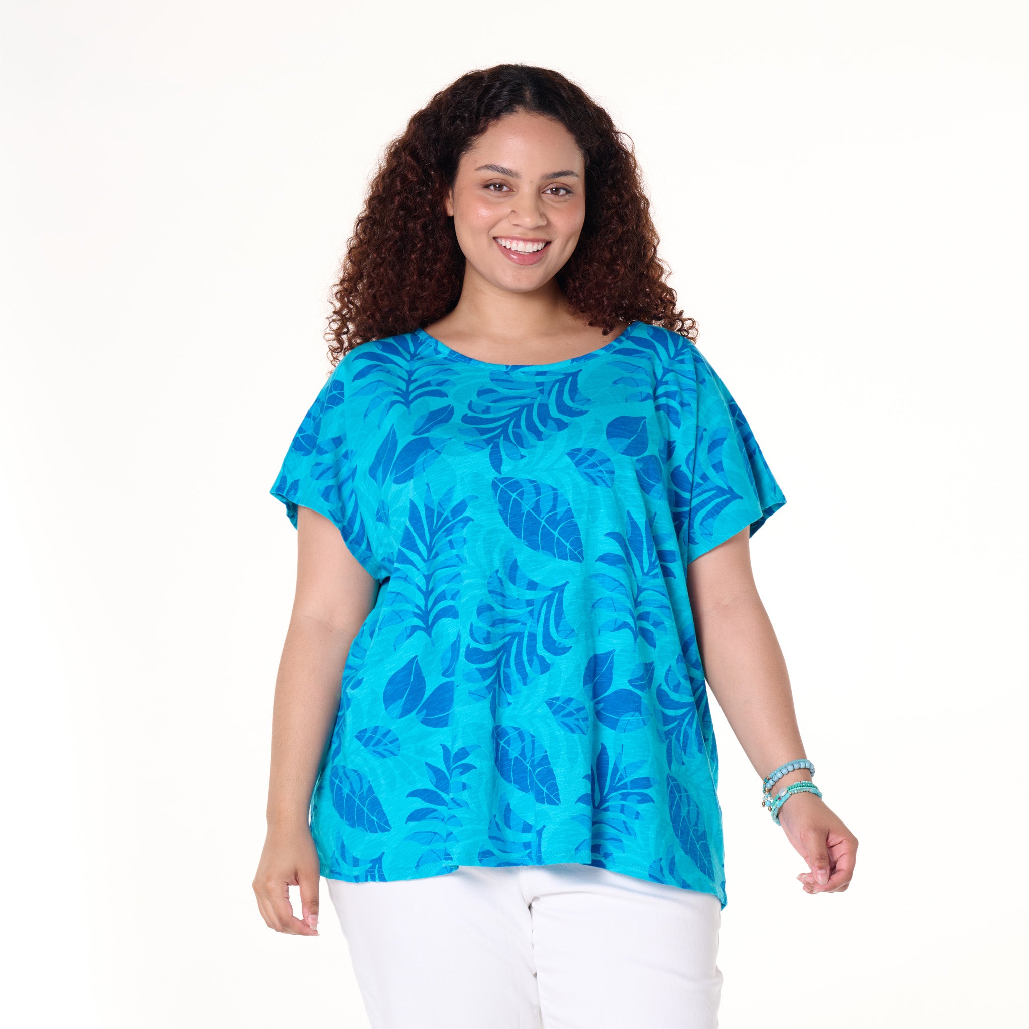 Fiji Palm Keepsake T | Plus Size