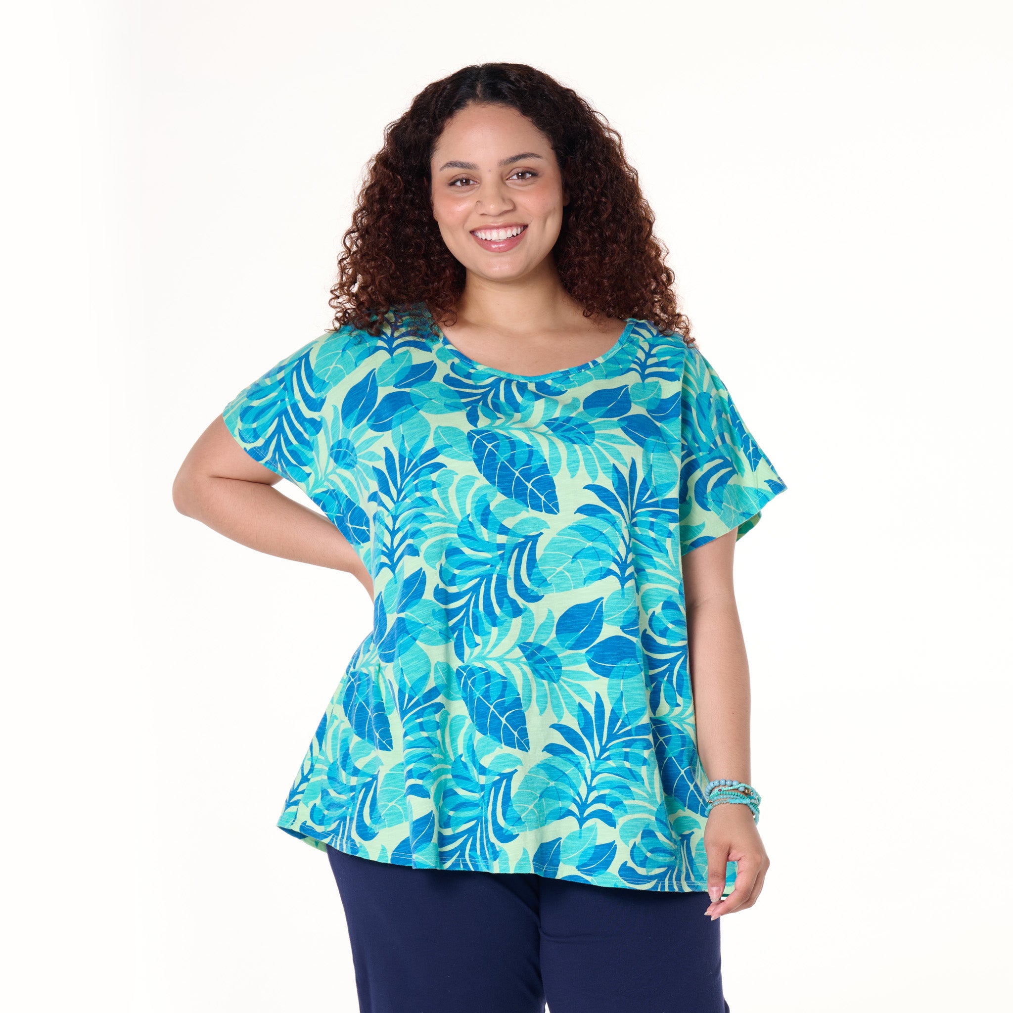 Fiji Palm Keepsake T | Plus Size