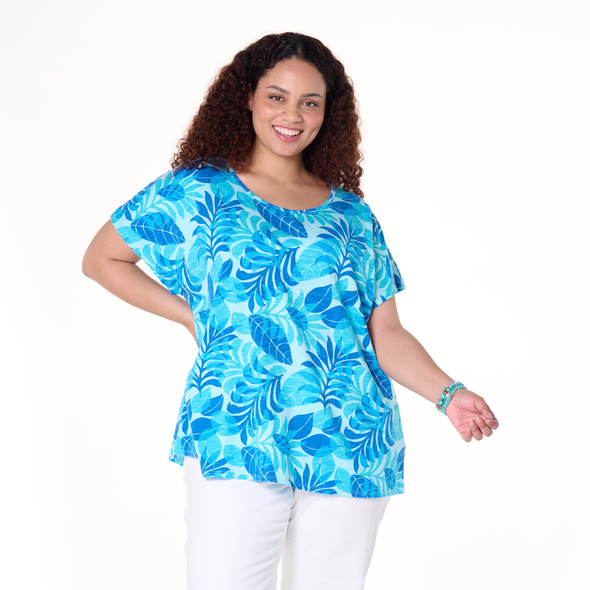 Fiji Palm Keepsake T | Plus Size