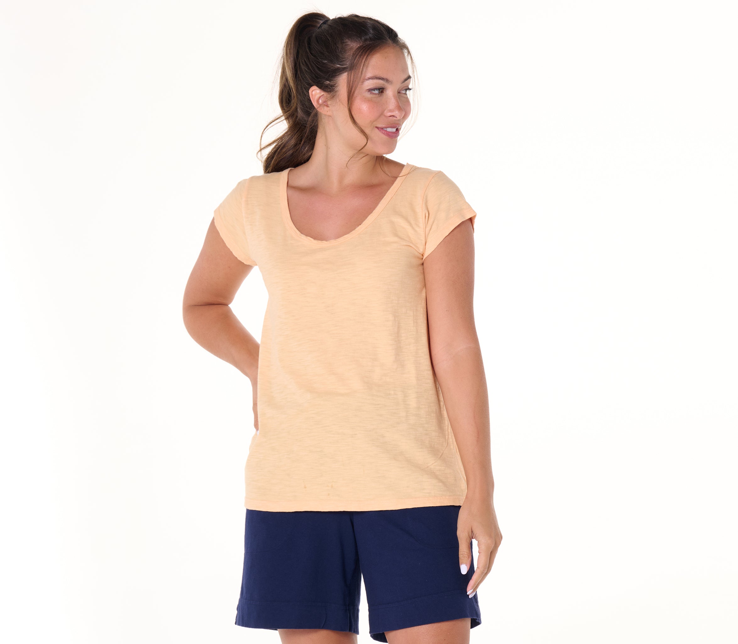 Vintage Scoop Neck T Summer Colors